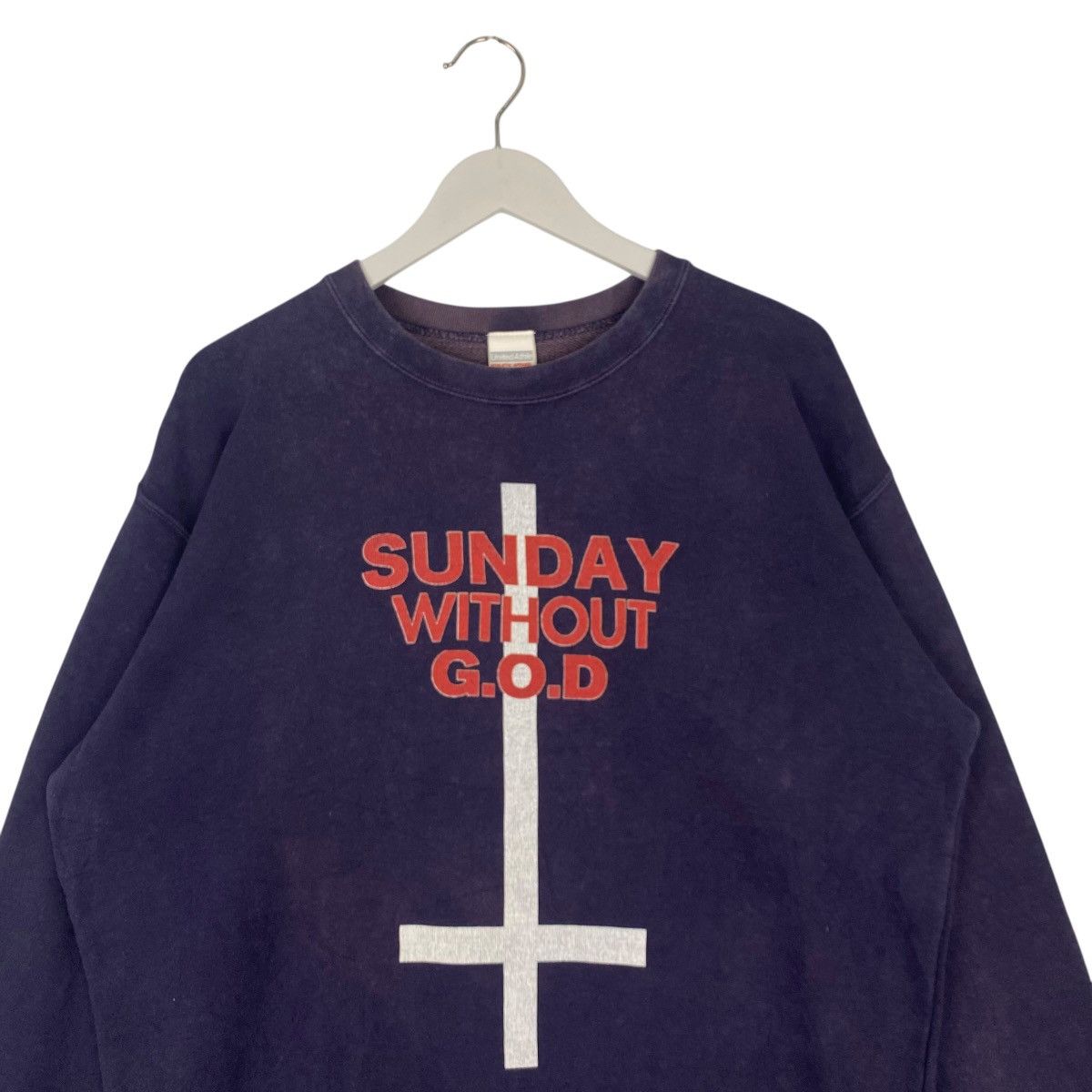 Other Vintage United Athletic Sweatshirt Big Printed NavyBlue Size US L / EU 52-54 / 3 - 4 Thumbnail