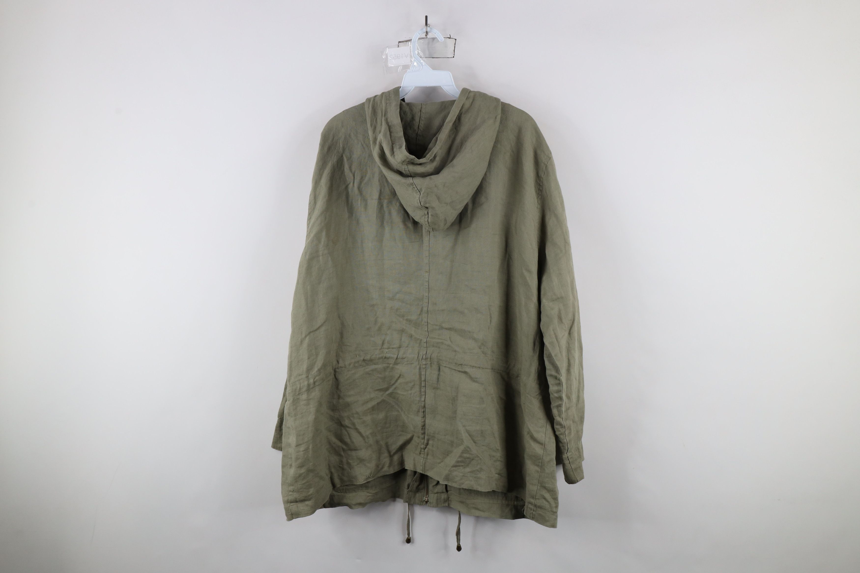 Vintage Streetwear Full Zip Hooded Safari Bush Parka Jacket Green Size XXL / US 16-18 / IT 52-54 - 14 Thumbnail