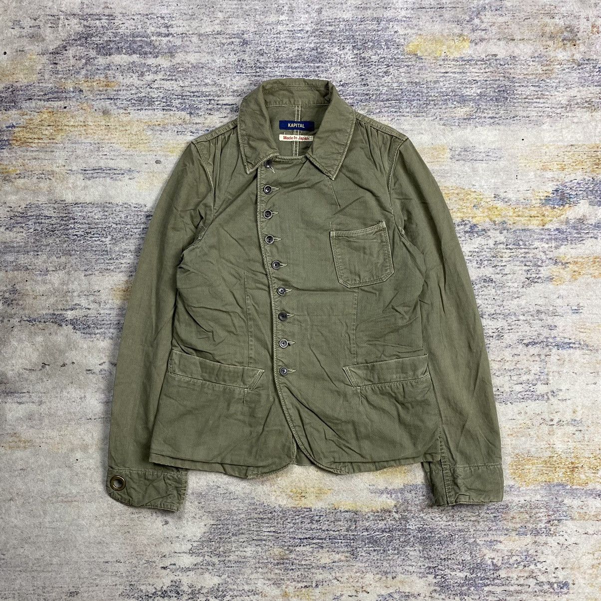 Kapital Kapital asymmetrica button chore canvas jacket Size US S / EU 44-46 / 1 - 1 Thumbnail