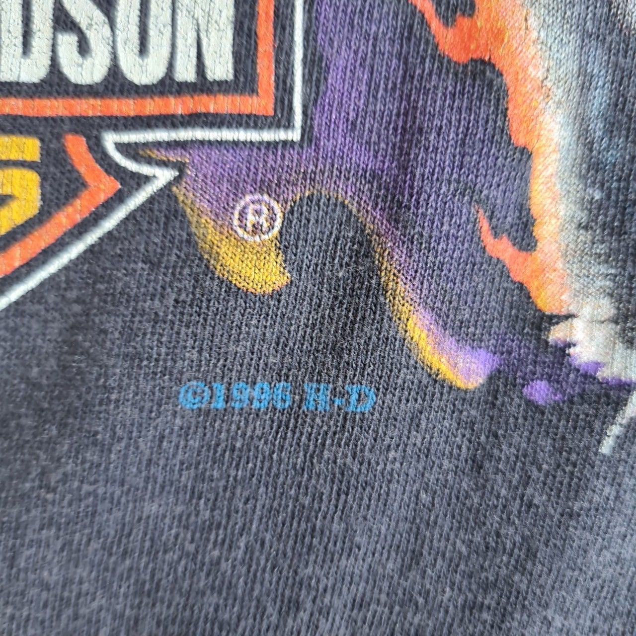 Harley Davidson × JNCO × Vintage *RARE* HARLEY DAVIDSON NO BOUNDARIES WOLF 1996 VINTAGE 90s Size US XL / EU 56 / 4 - 4 Thumbnail