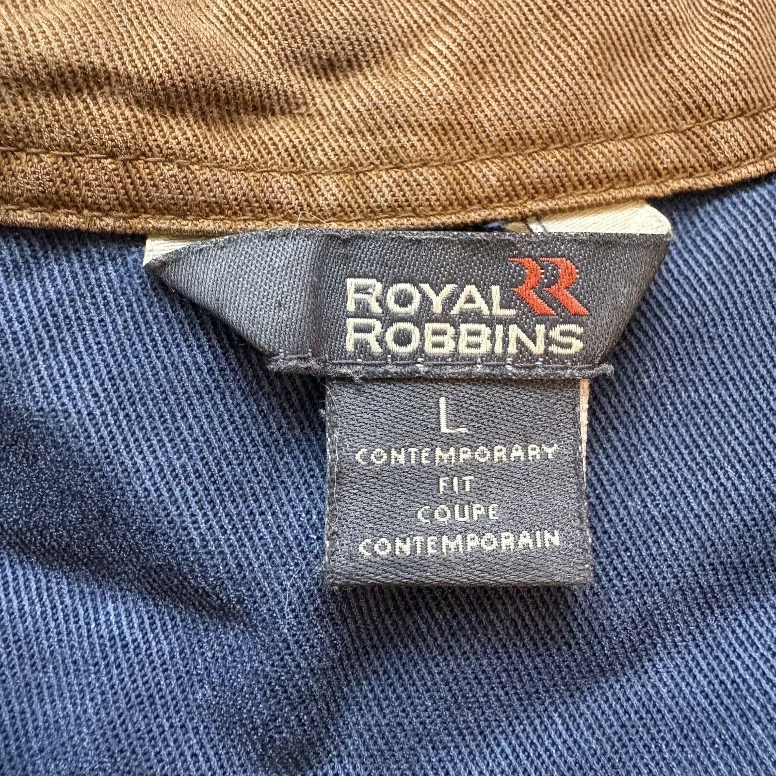 Royal Robbins Royal Robbins Men's Brown Lyocell Cotton Button Down Shirt L Size US L / EU 52-54 / 3 - 3 Thumbnail