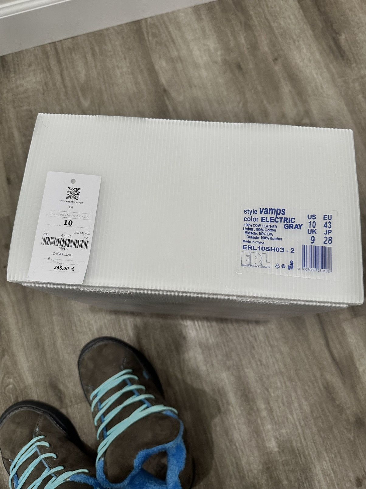 ERL ERL Vamp Sneakers Electric Grey Size US 10 / EU 43 - 9 Thumbnail