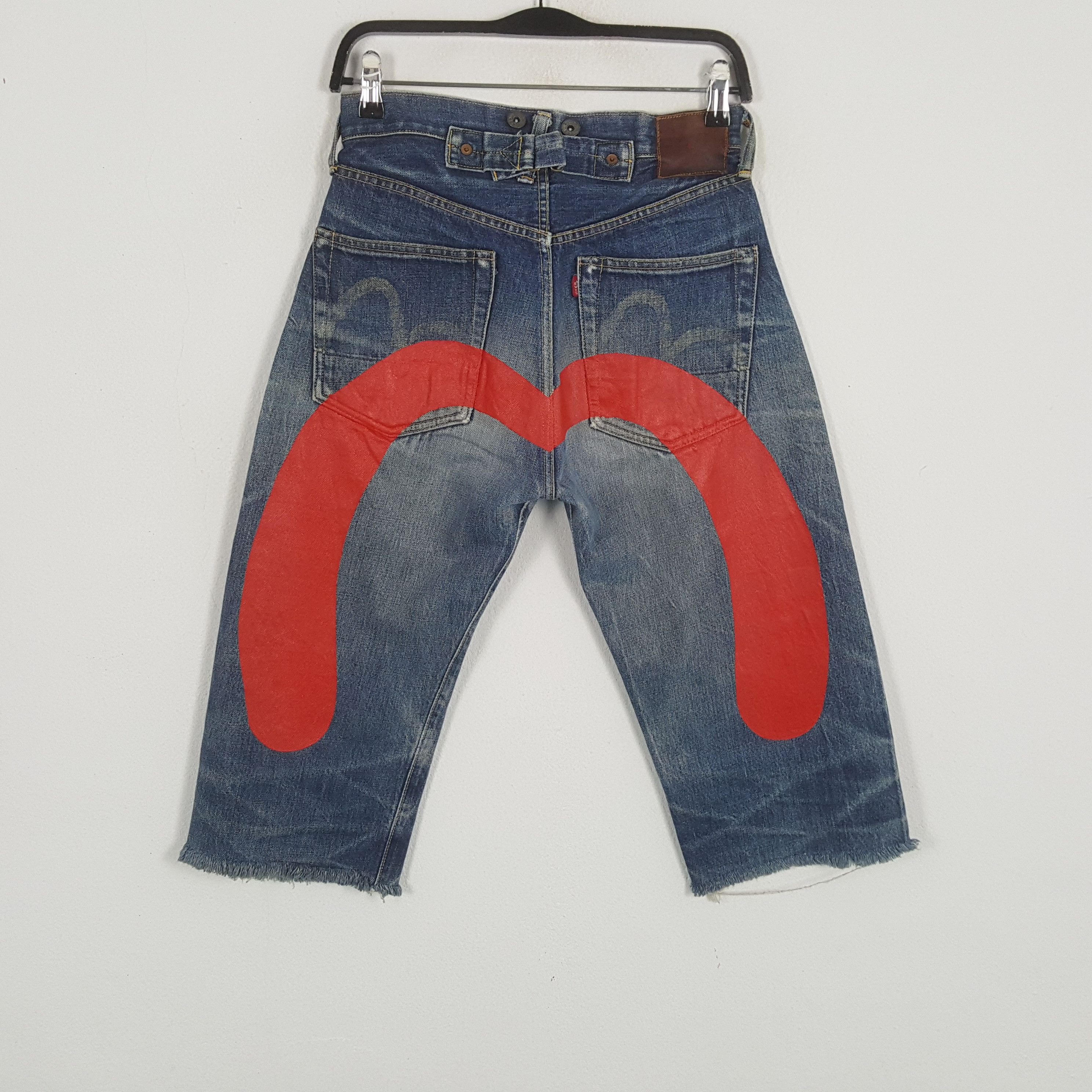 Evisu EVIS Japanese Brand Custom Daicock Short Jeans dp1 Size US 26 / EU 42 - 1 Thumbnail