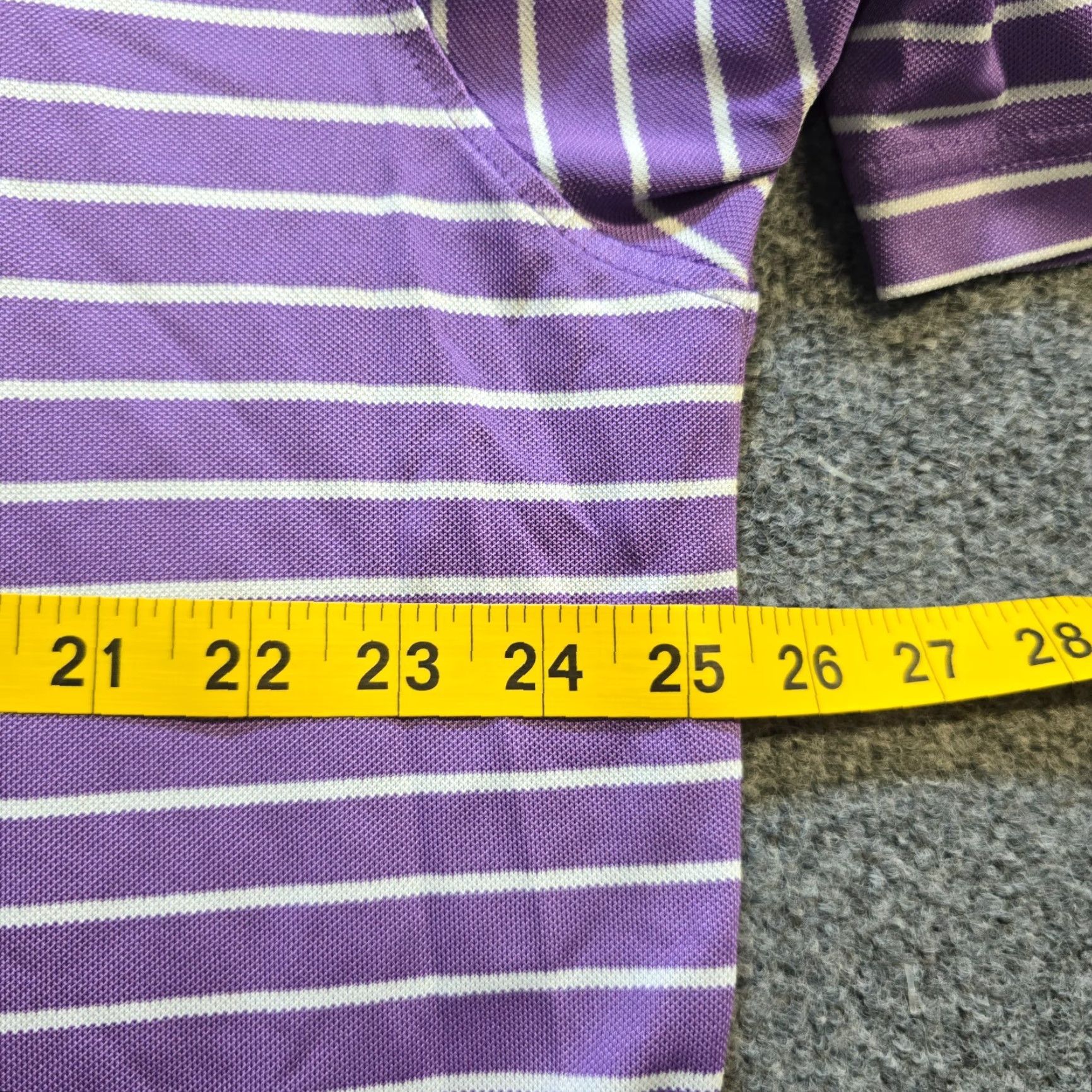 Footjoy VINTAGE FootJoy Polo Shirt Men XL Purple Striped Golf Performance Stretch Casual Basic Size US XL / EU 56 / 4 - 6 Thumbnail