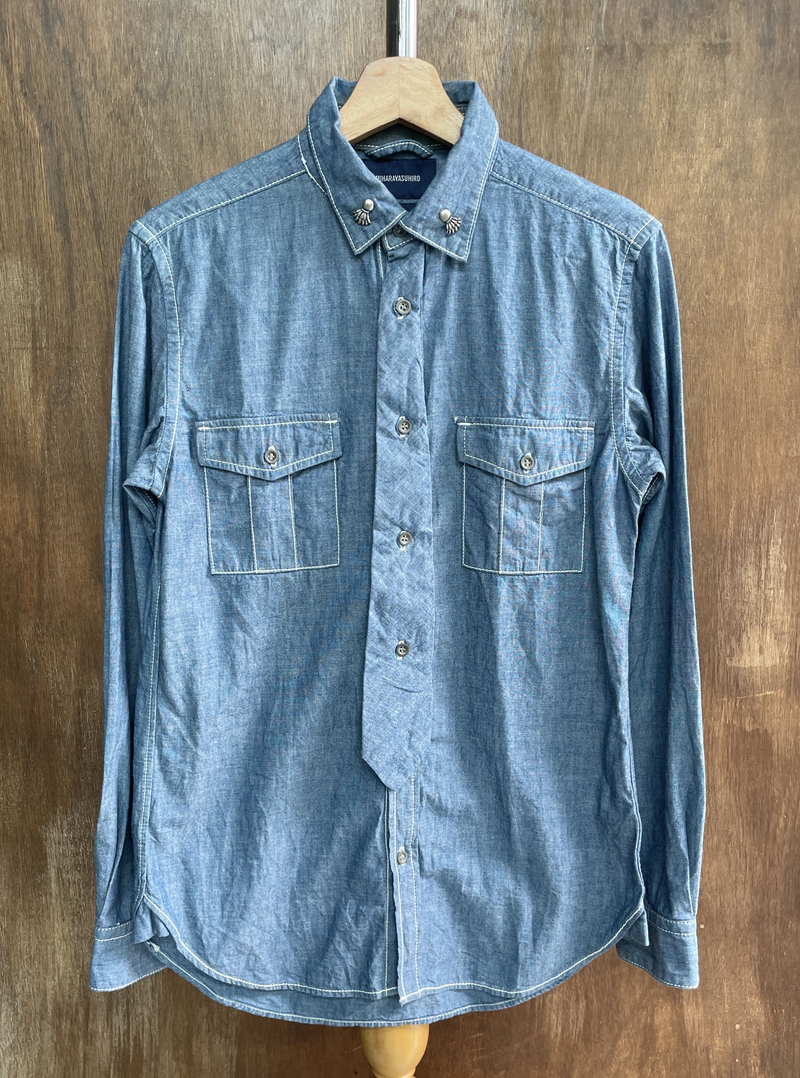 Maison MIHARA YASUHIRO Maison MIHARA YASUHIRO Vintage Denim Shirt Size US M / EU 48-50 / 2 - 1 Thumbnail