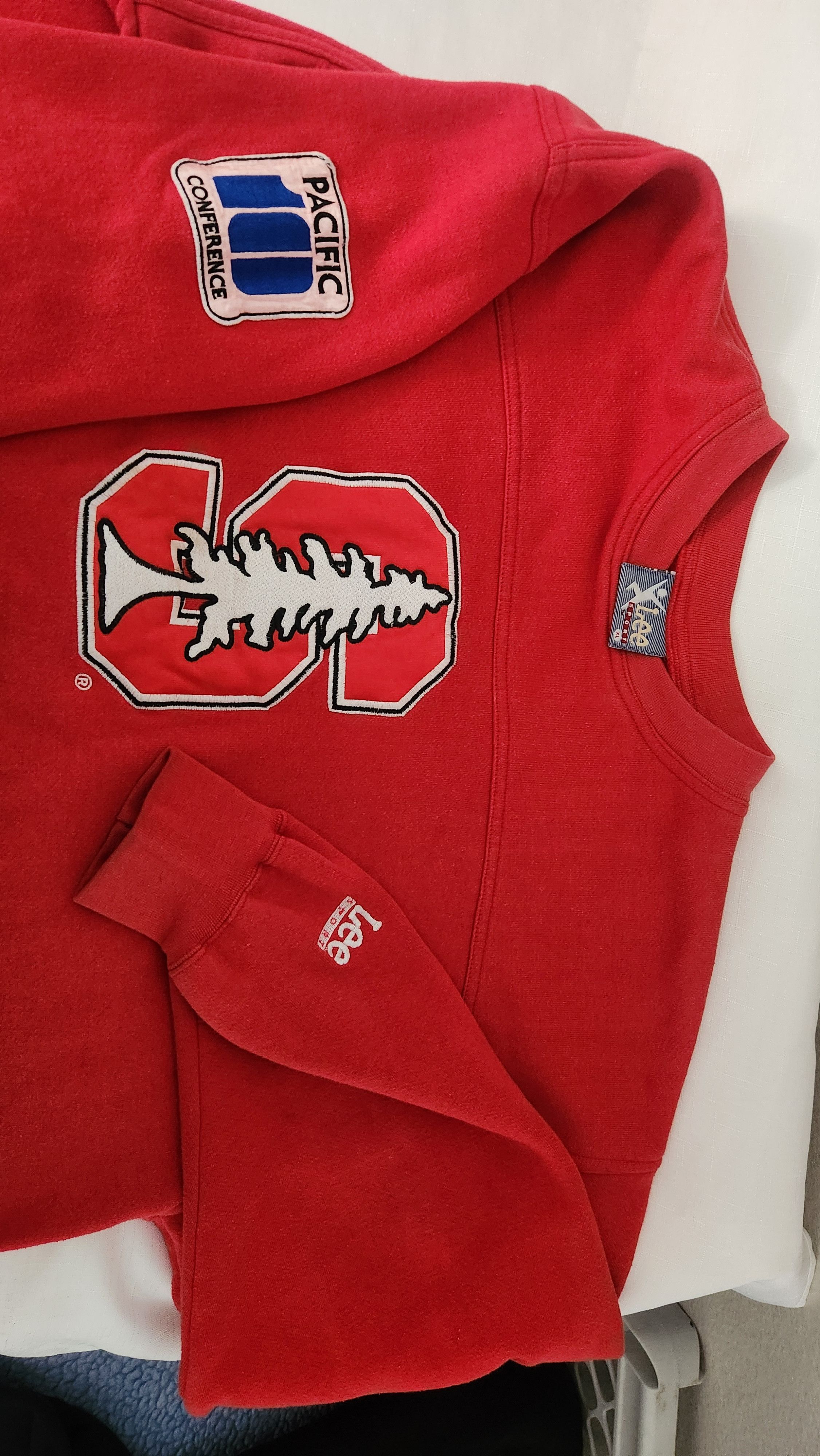 Lee × Vintage Vintage 90s Stanford University Crewneck Sweatshirt Lee XL Size US XL / EU 56 / 4 - 7 Thumbnail