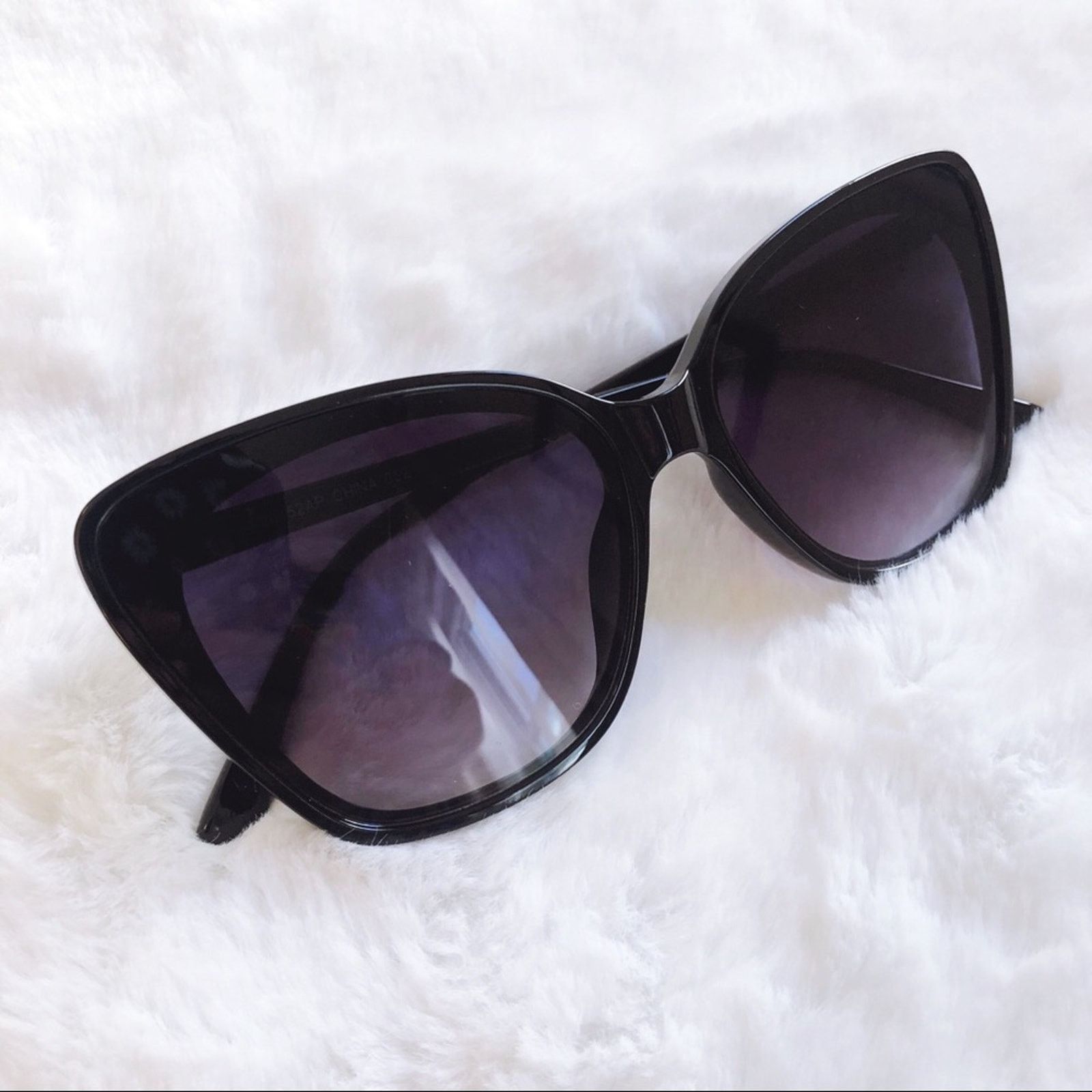 Other Amelia Black Cat Eye Full Rim Sunglasses Size ONE SIZE - 3 Thumbnail