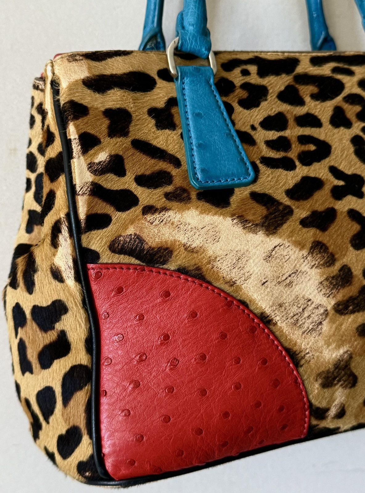 Prada Rare Prada - Galleria - Ostrich Cavallino - Hand bag Size ONE SIZE - 22 Thumbnail