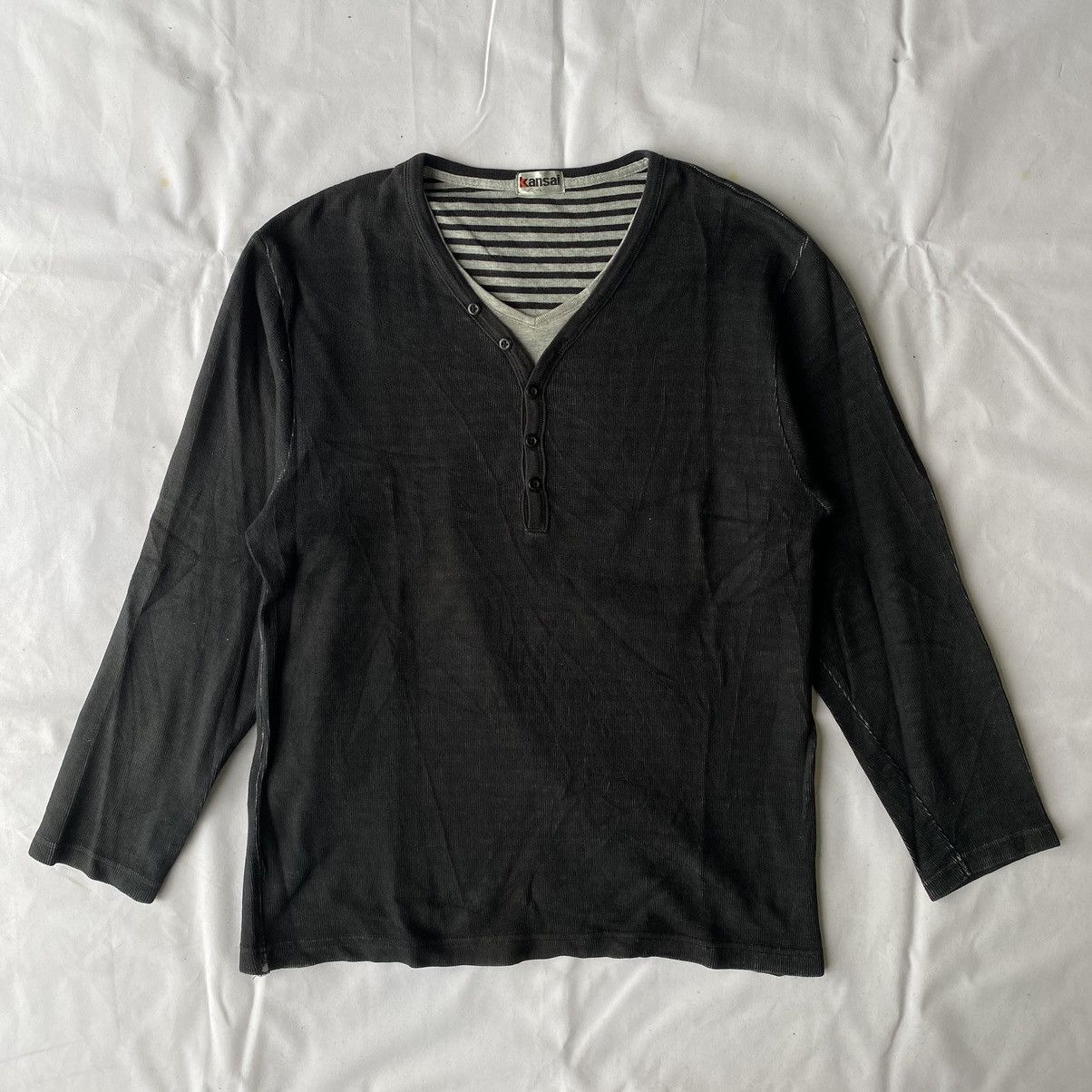 Beauty Beast × Japanese Brand × Kansai Yamamoto Japanese Style Double Layer by Kansai Long Sleeve Size US L / EU 52-54 / 3 - 2 Thumbnail