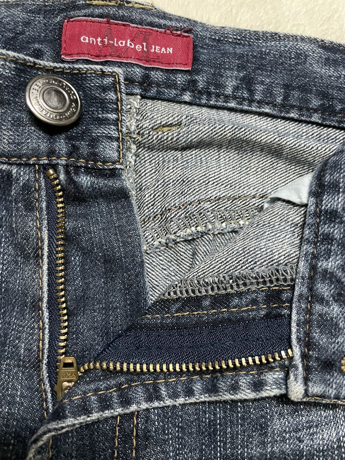 Japanese Brand Vintage Anti-Label Mudwash Faded Denim Jeans Size US 34 / EU 50 - 6 Thumbnail