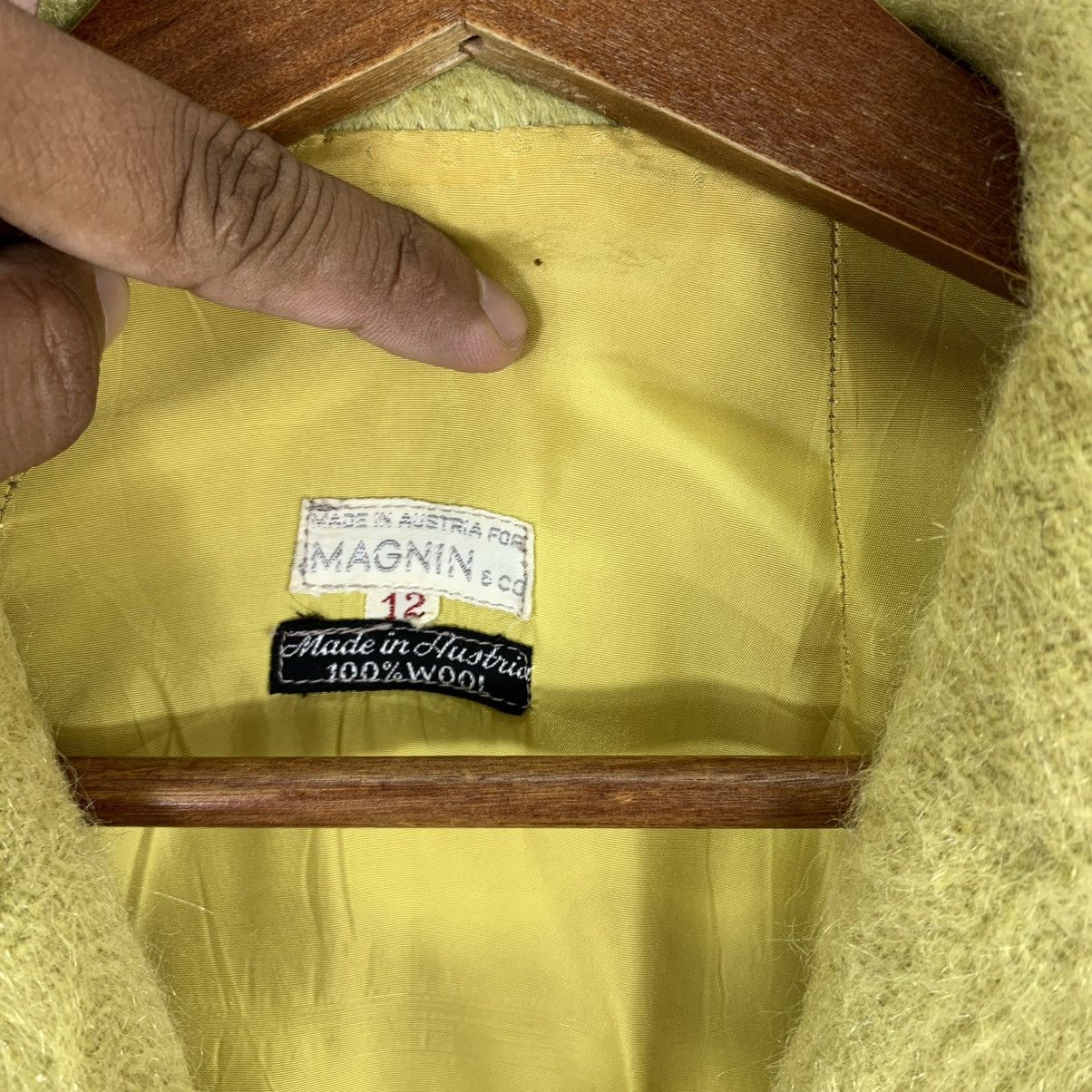 Vintage VINTAGE 80S AUSTRIA MAGNIN CO 100% WOOL JACKET Size XL / US 12-14 / IT 48-50 - 8 Thumbnail