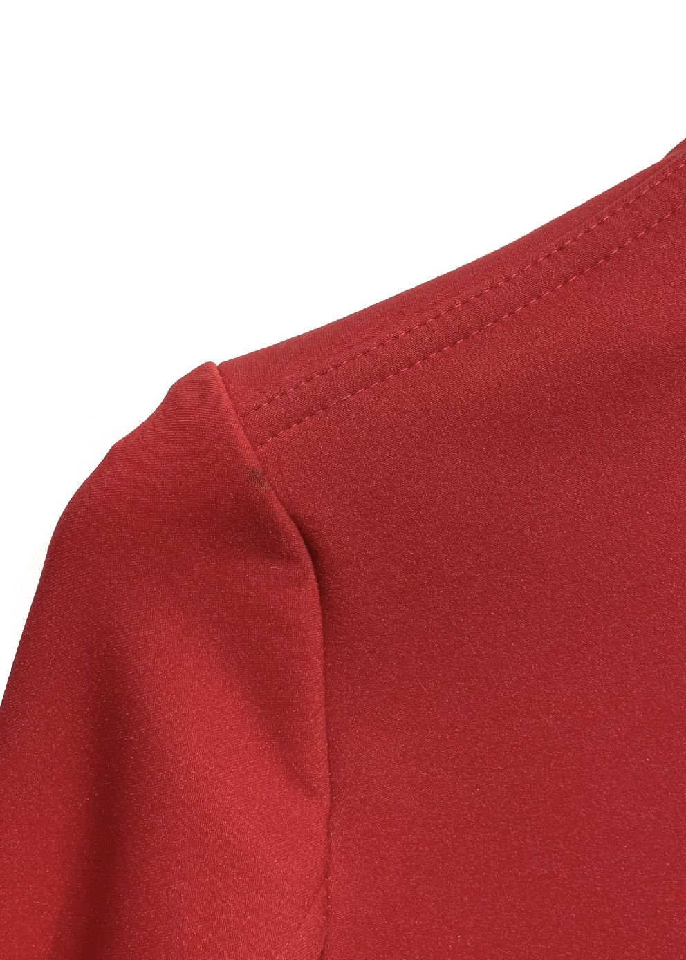 Gucci × Tom Ford Gucci Tom Ford 1999 Red Neoprene Asymmetrical Jacket Size S / US 4 / IT 40 - 10 Thumbnail