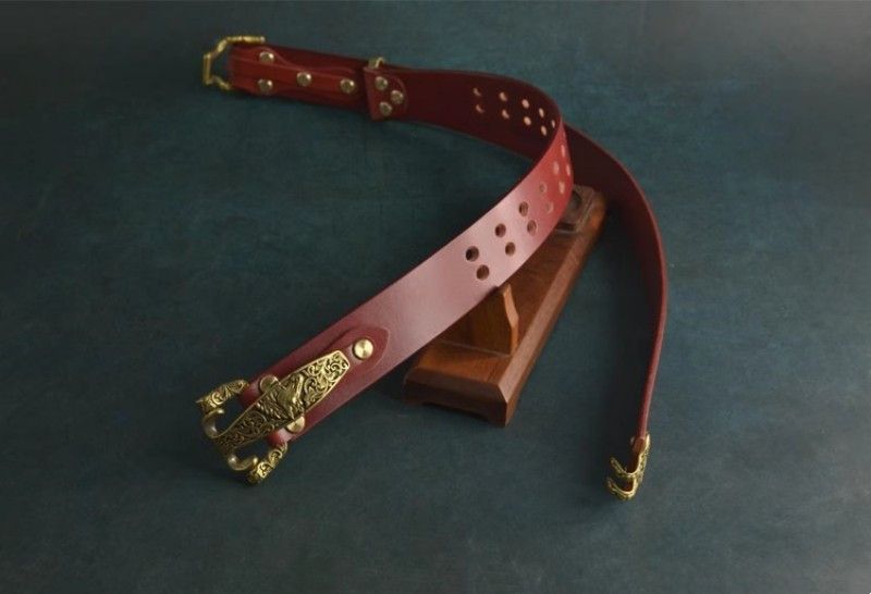 Leather × Vintage Vintage Cavalry Buckle Knight Belt Size ONE SIZE - 4 Thumbnail
