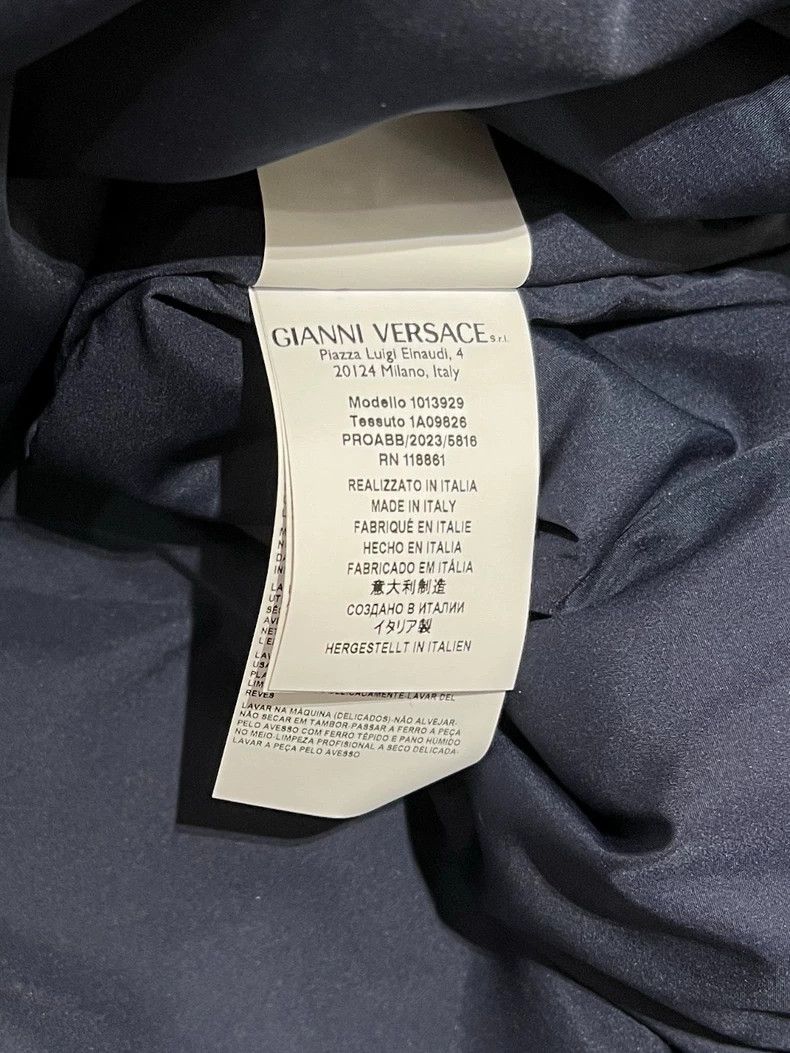 Versace Versace Dark pattern letter embroidered baseball collar ja Size US M / EU 48-50 / 2 - 8 Thumbnail
