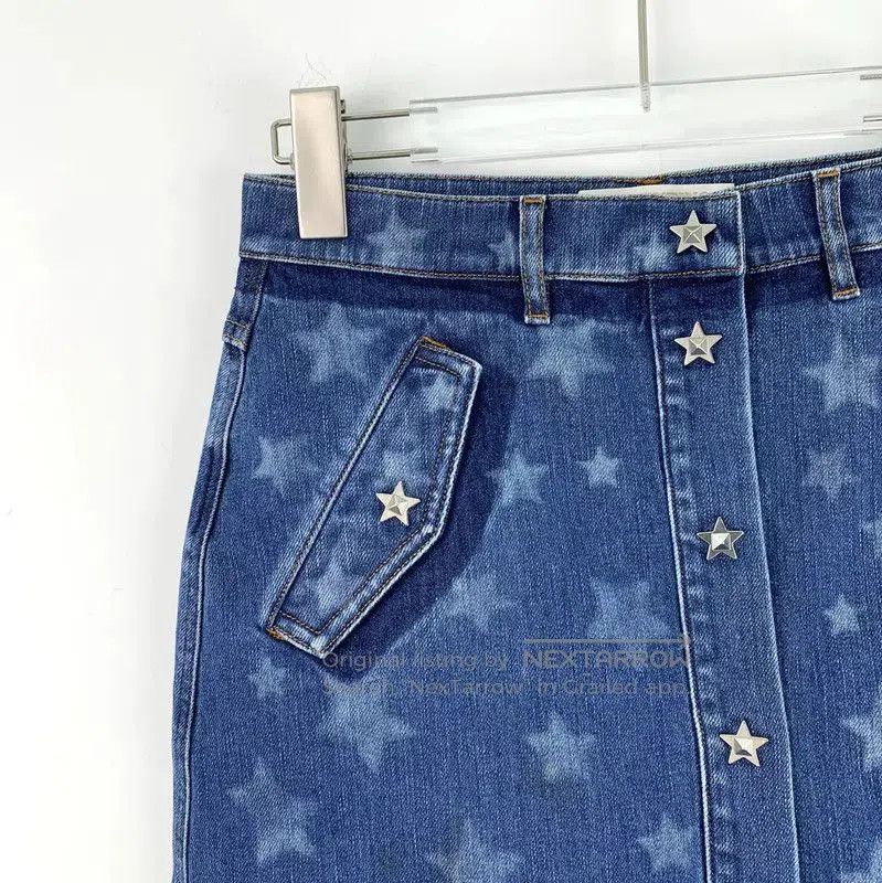 Valentino Valentino Denim Star Print Mini Skirt . Size 29" - 3 Thumbnail