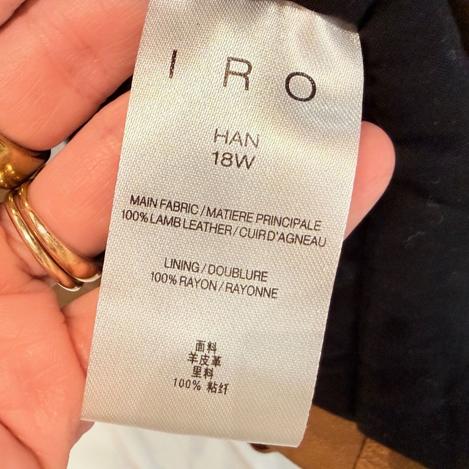 Iro IRO Paris Gold Metallic Leather Moto Jacket Lambskin Size M / US 6-8 / IT 42-44 - 7 Thumbnail