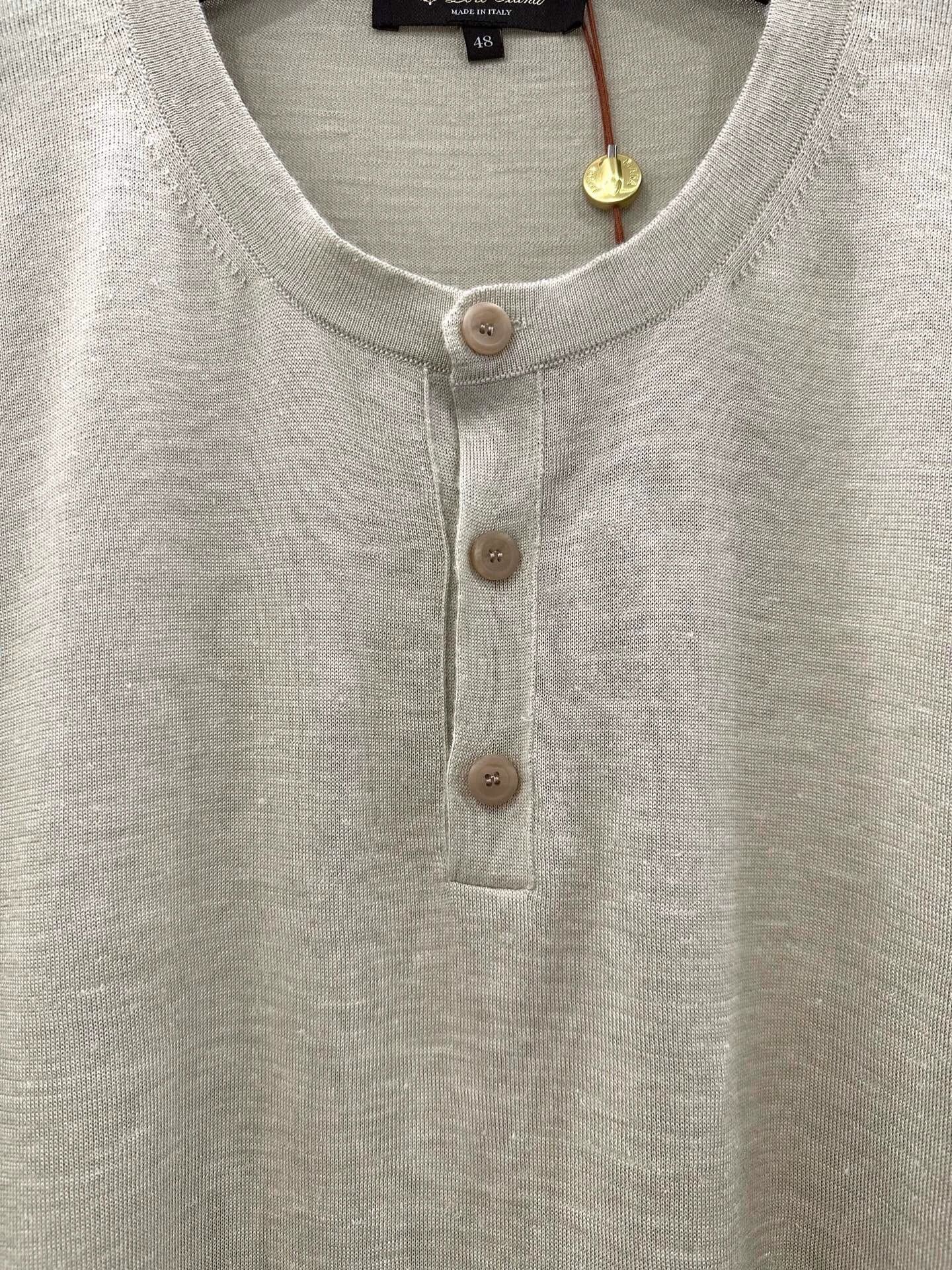 Loro Piana Loro Piana Men Silk-Cashmere Knit Polo 48 Size US M / EU 48-50 / 2 - 3 Thumbnail