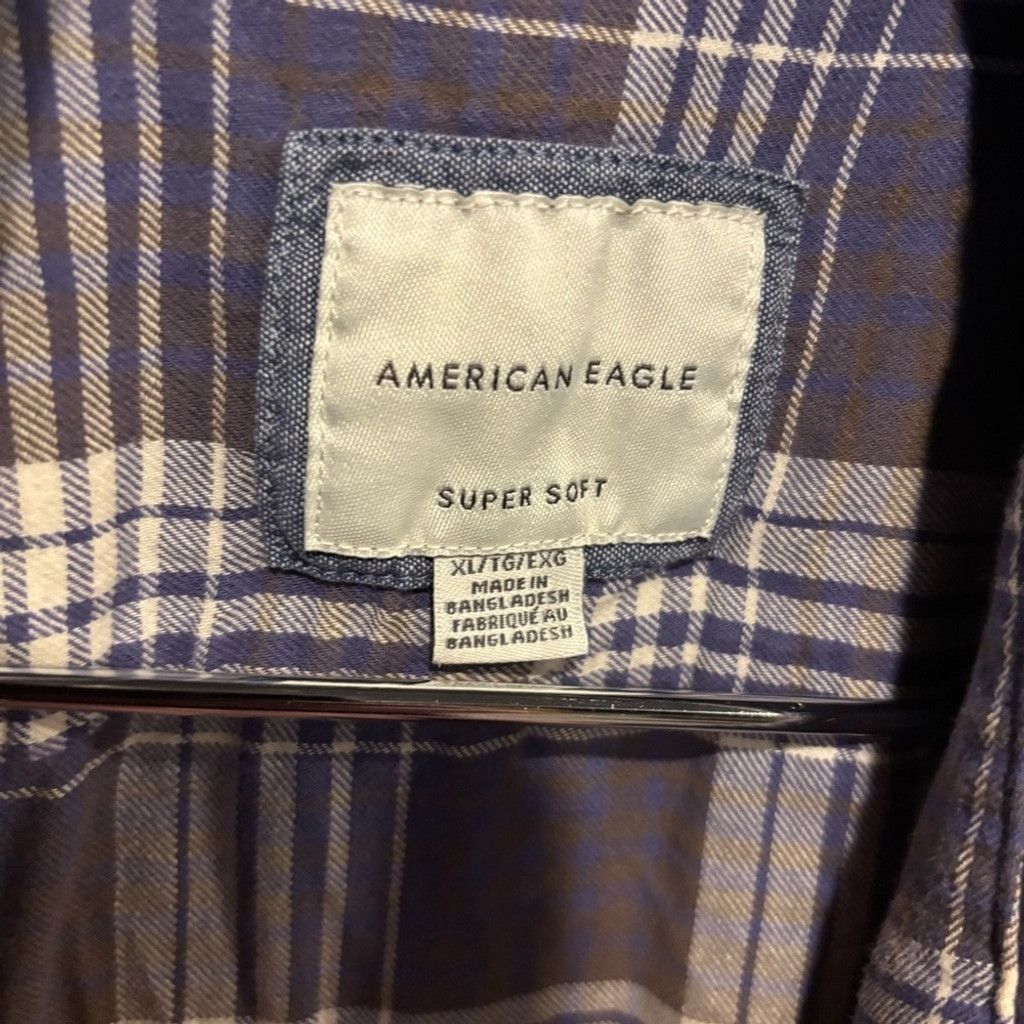 American Eagle Outfitters Men's American Eagle Plaid Shirt Size US XL / EU 56 / 4 - 3 Thumbnail