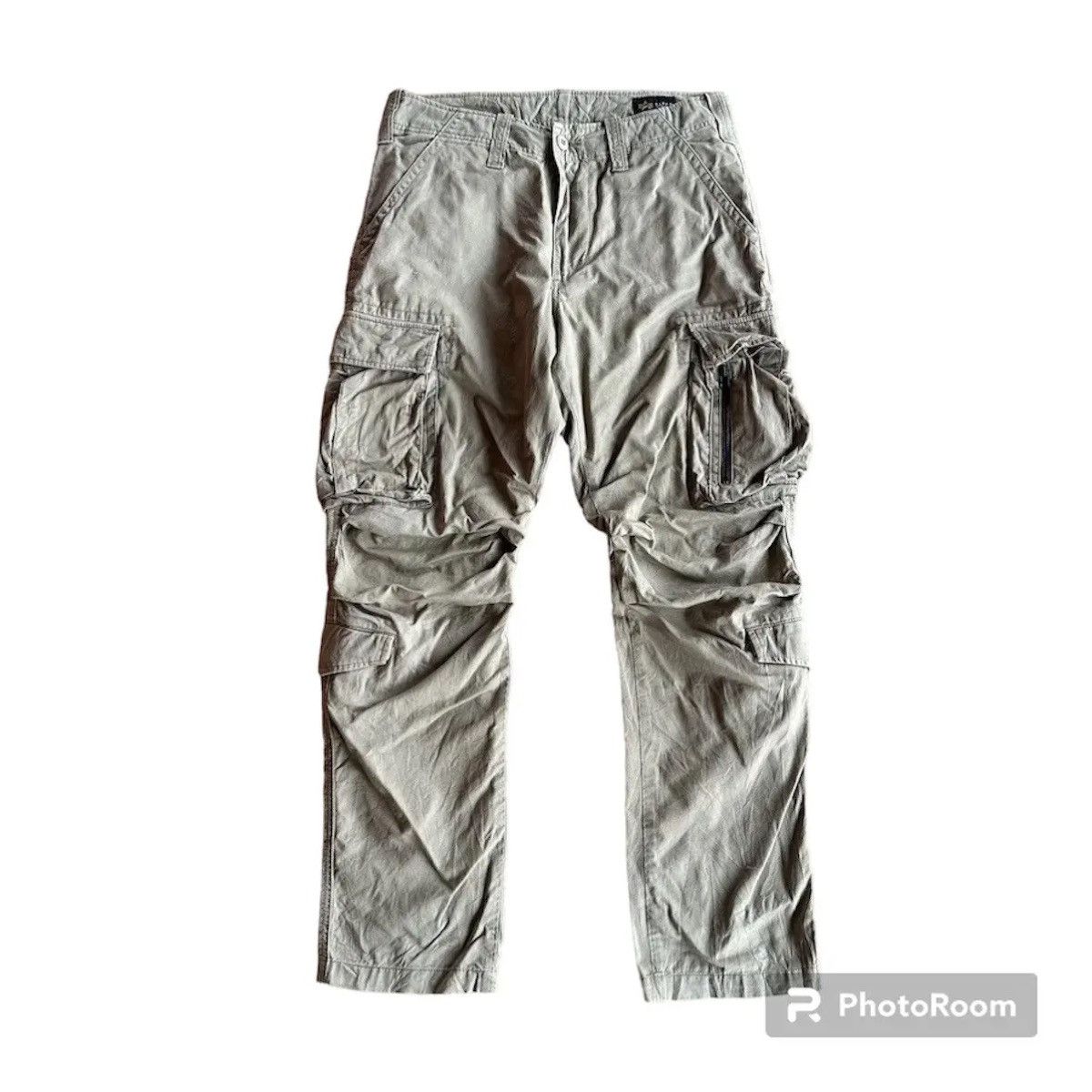 Japanese Brand BIG POCKET ALPHA INDUSTRIES TACTICAL MULTIPOCKET LOOSE CARGO Size US 33 - 1 Thumbnail