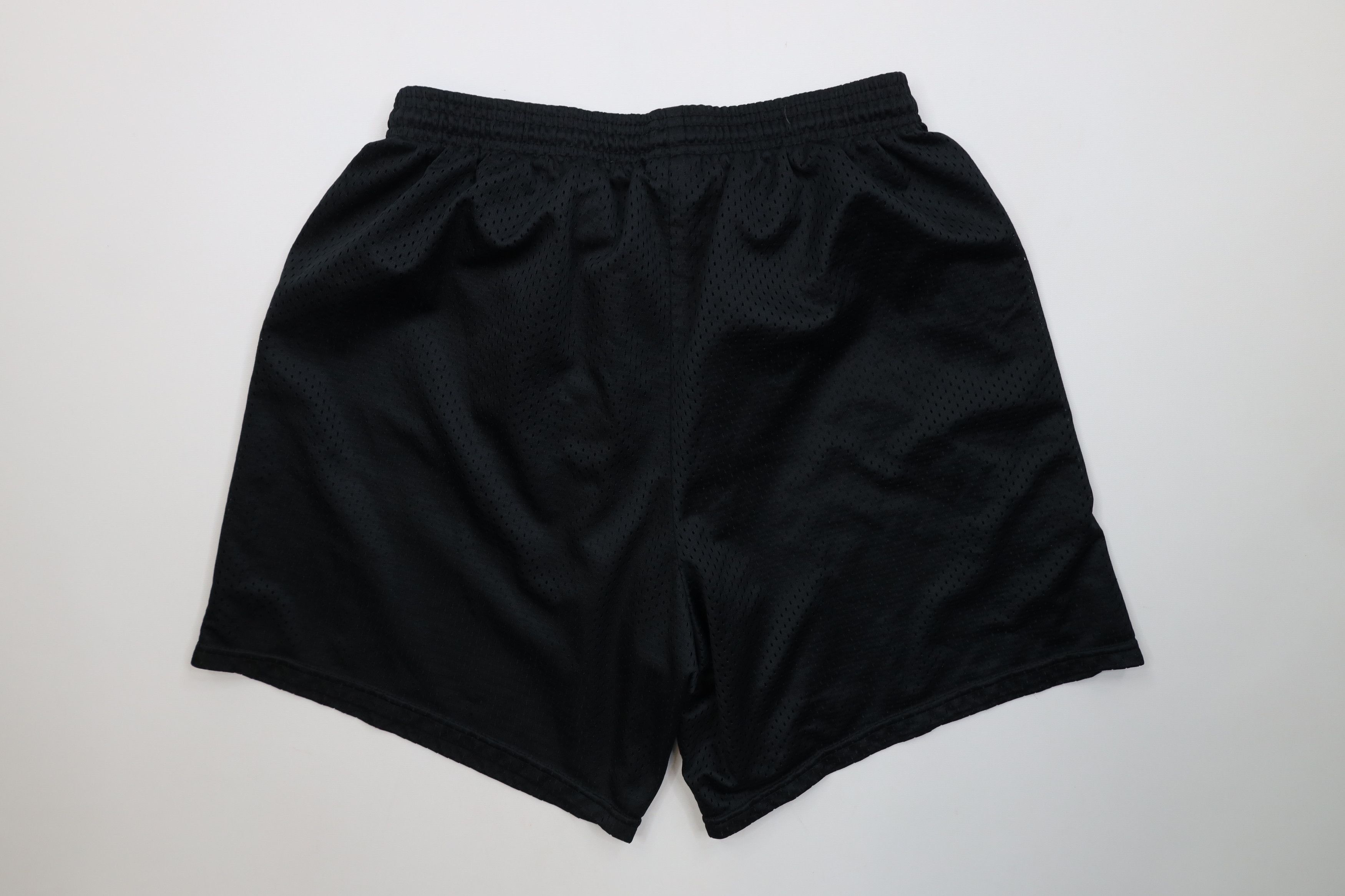 Vintage Vintage 90s Y2K Streetwear Above Knee Mesh Shorts Black Size US 36 / EU 52 - 7 Thumbnail