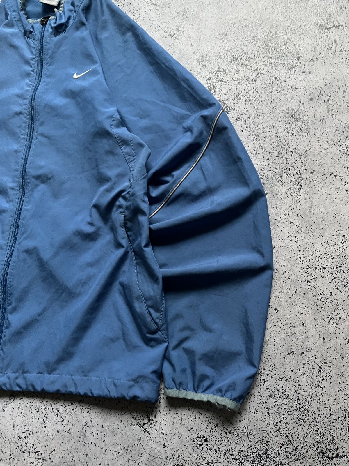 Nike Vintage Nike Drill Track Jacket Nylon Mini Swoosh Y2K USA Size US S / EU 44-46 / 1 - 2 Thumbnail