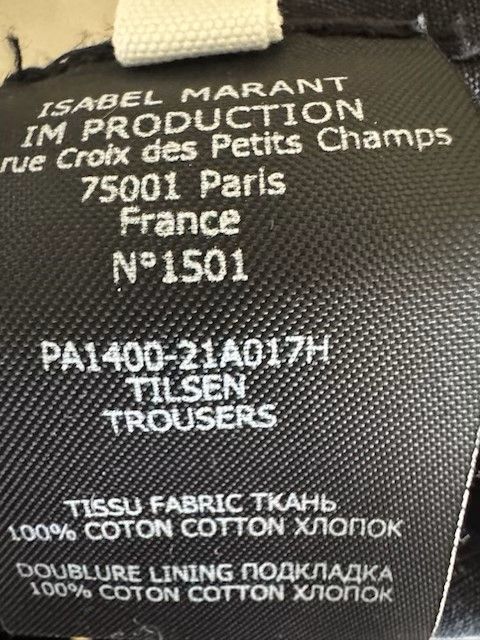 Isabel Marant TILSEN PANT Size US 36 / EU 52 - 6 Thumbnail