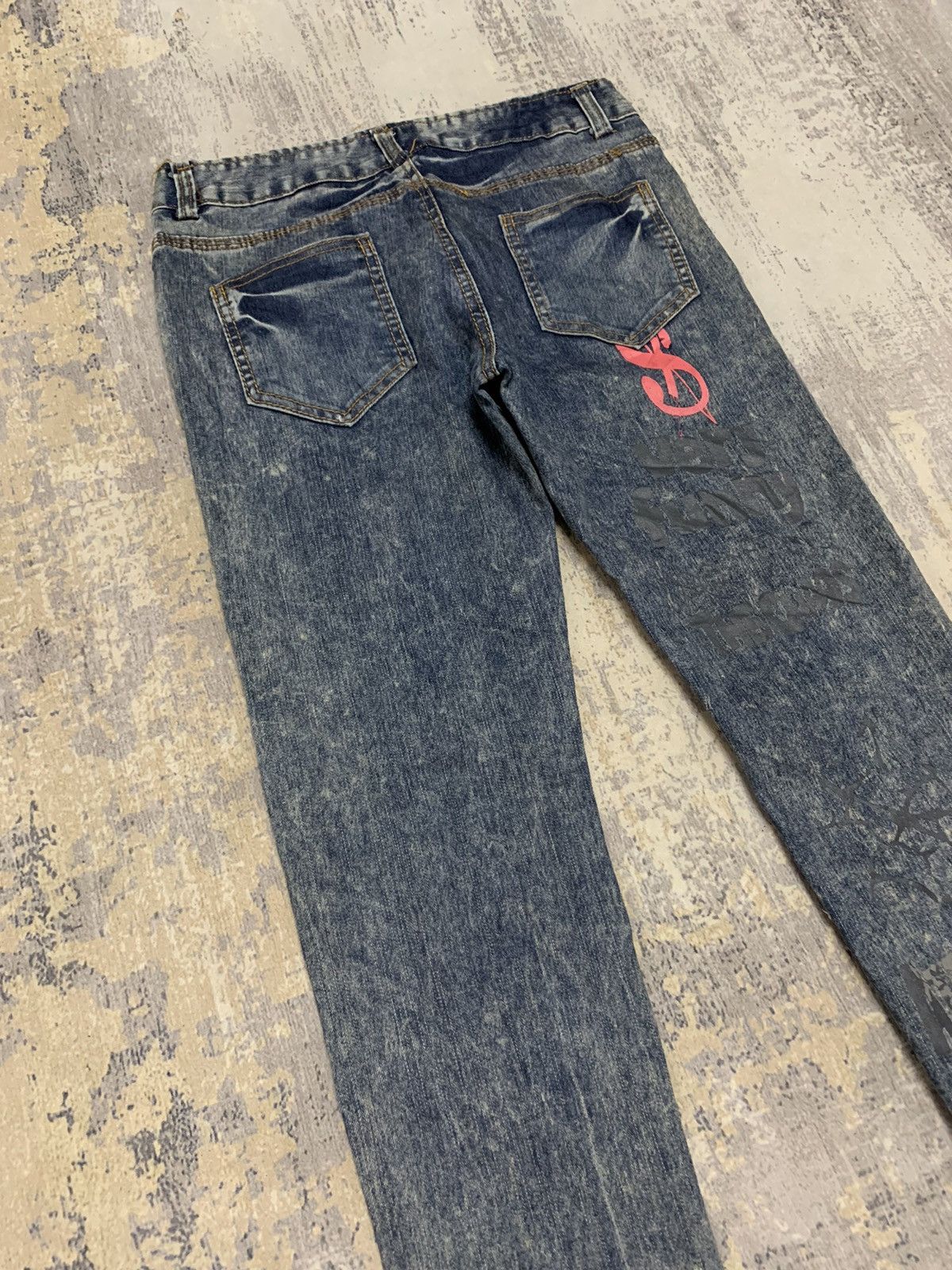 Hysteric Glamour × If Six Was Nine × Seditionaries Seditionaries Acid Wash Jeans Punk Style Jeans 27x29.5 Size 27" / US 4 / IT 40 - 10 Thumbnail