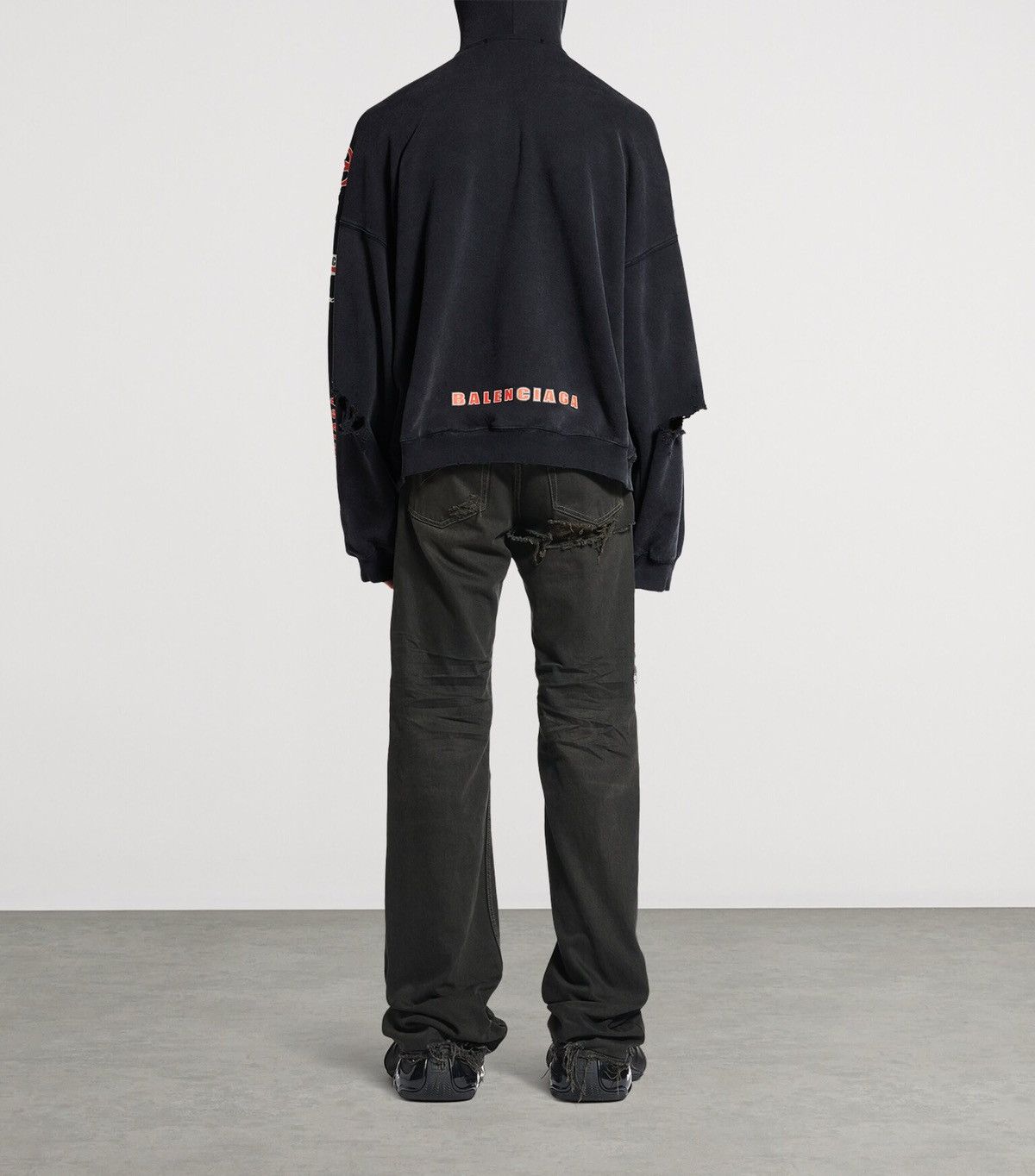 Balenciaga Balenciaga Sponsor Logos Oversized Zip-Up Hoodie Size US XL / EU 56 / 4 - 5 Thumbnail