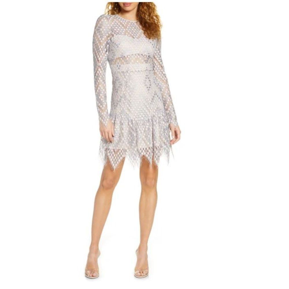 Anthropologie NWT New Anthropologie FOXIEDOX Clara Crochet Lace Long Slee Size S / US 4 / IT 40 - 1 Thumbnail