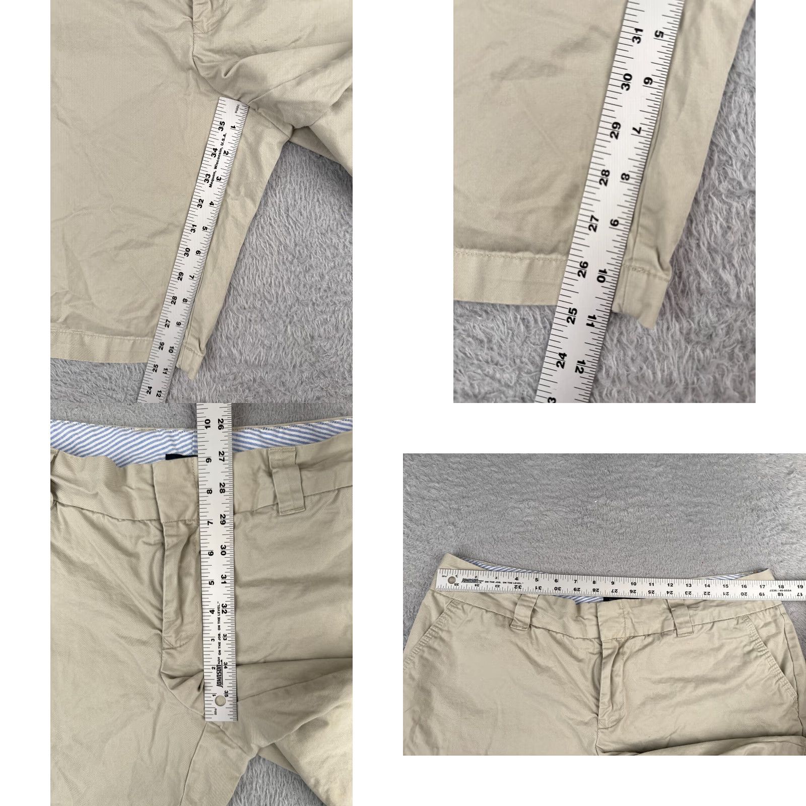 Tommy Hilfiger Tommy Hilfiger Shorts Women 14 Beige Chino Cotton Twill Mid Rise Zip Fly 34x11 Size 36" / US 14 / IT 50 - 8 Thumbnail