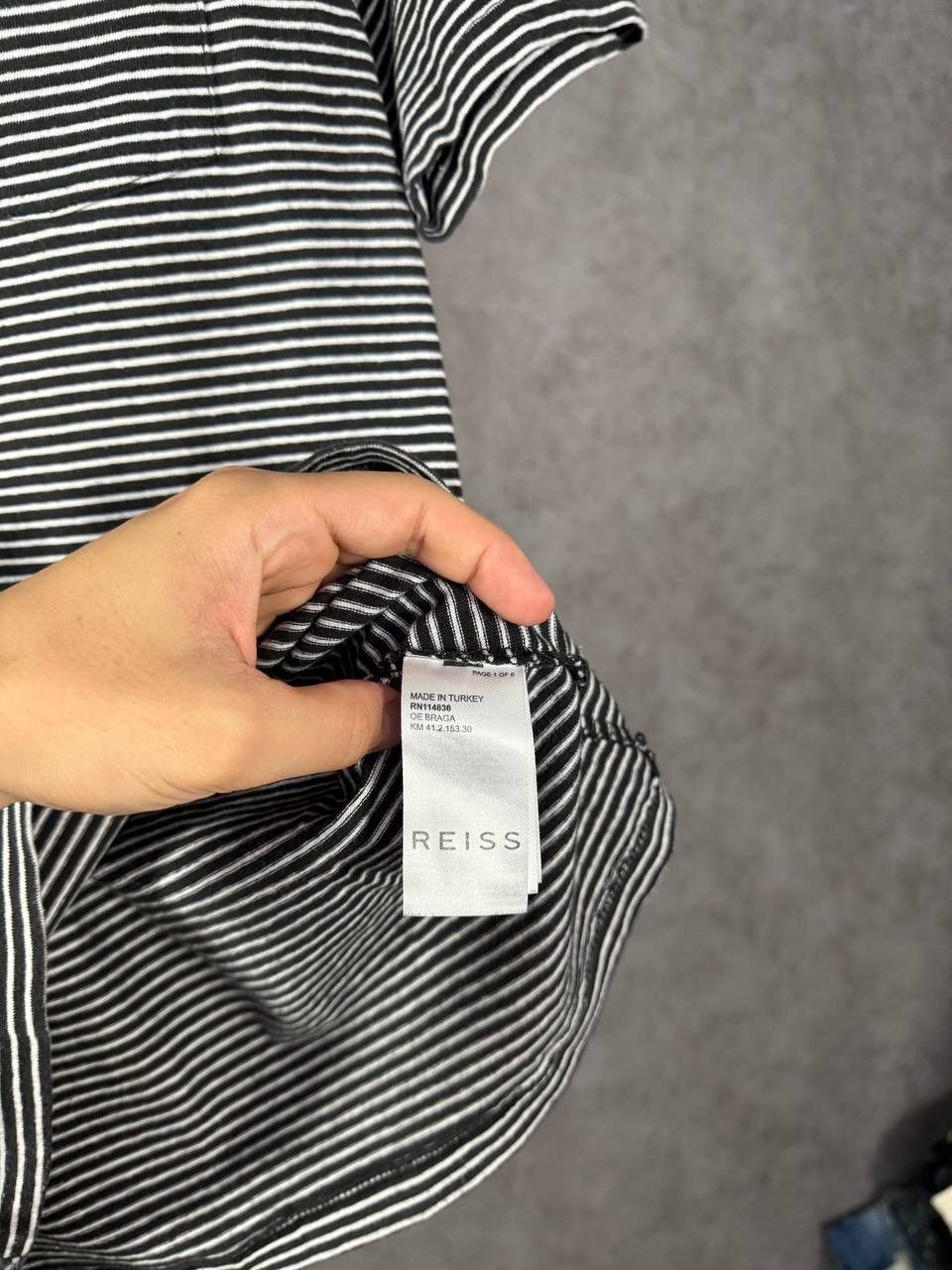 Reiss Reiss designer striped pocket tee Size US S / EU 44-46 / 1 - 4 Thumbnail