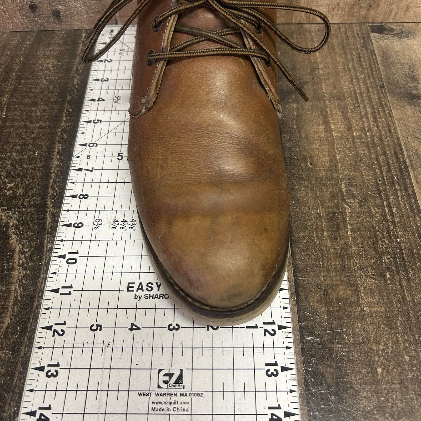 Red Wing Red Wing 595 Chukka Leather Lace Up Work Boots Mens 10.5 EE Size US 10.5 / EU 43-44 - 5 Thumbnail