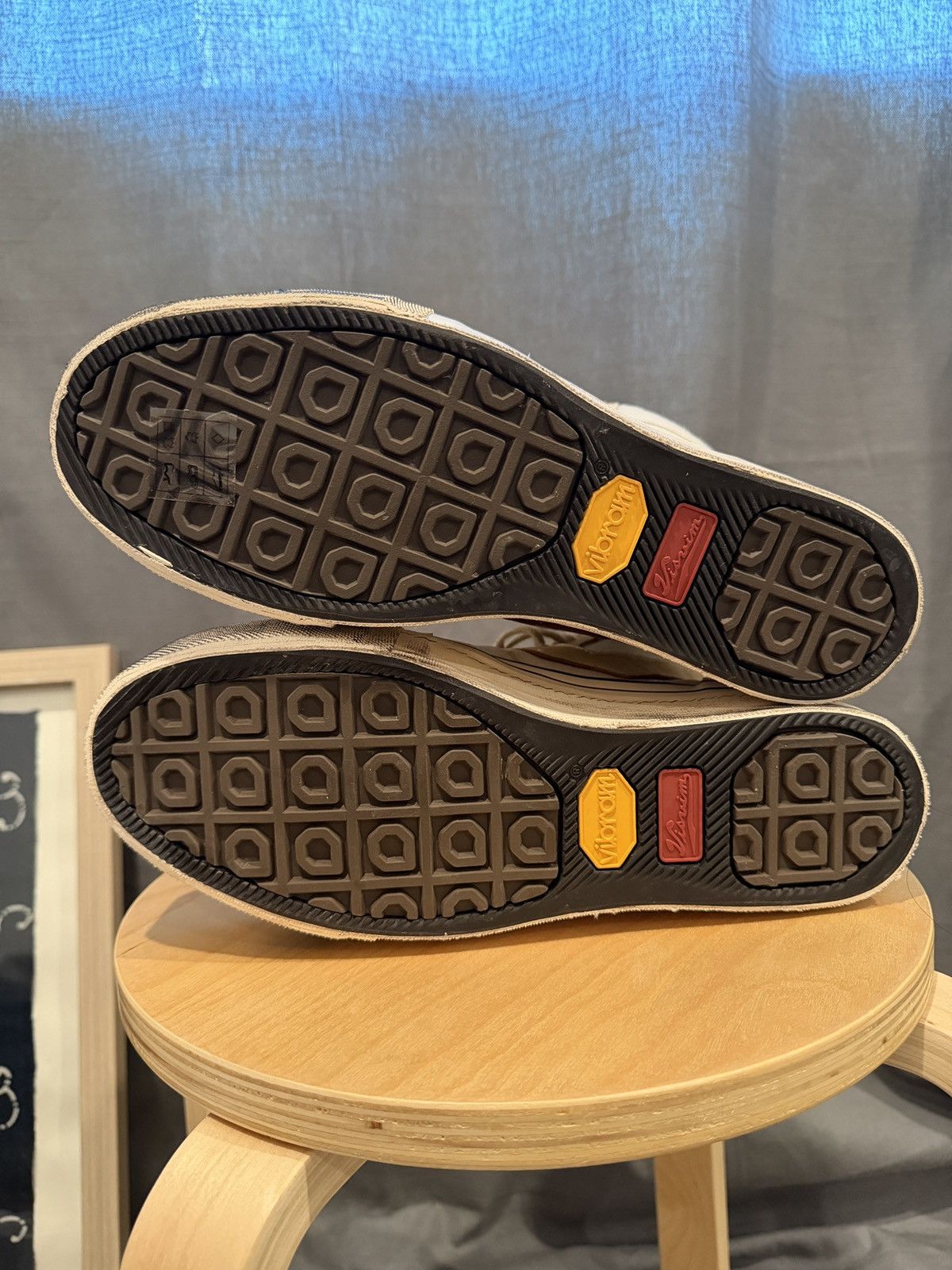 Visvim Zephyr Hi Top G Patten Ivory Sneakers Size US 10 / EU 43 - 6 Thumbnail