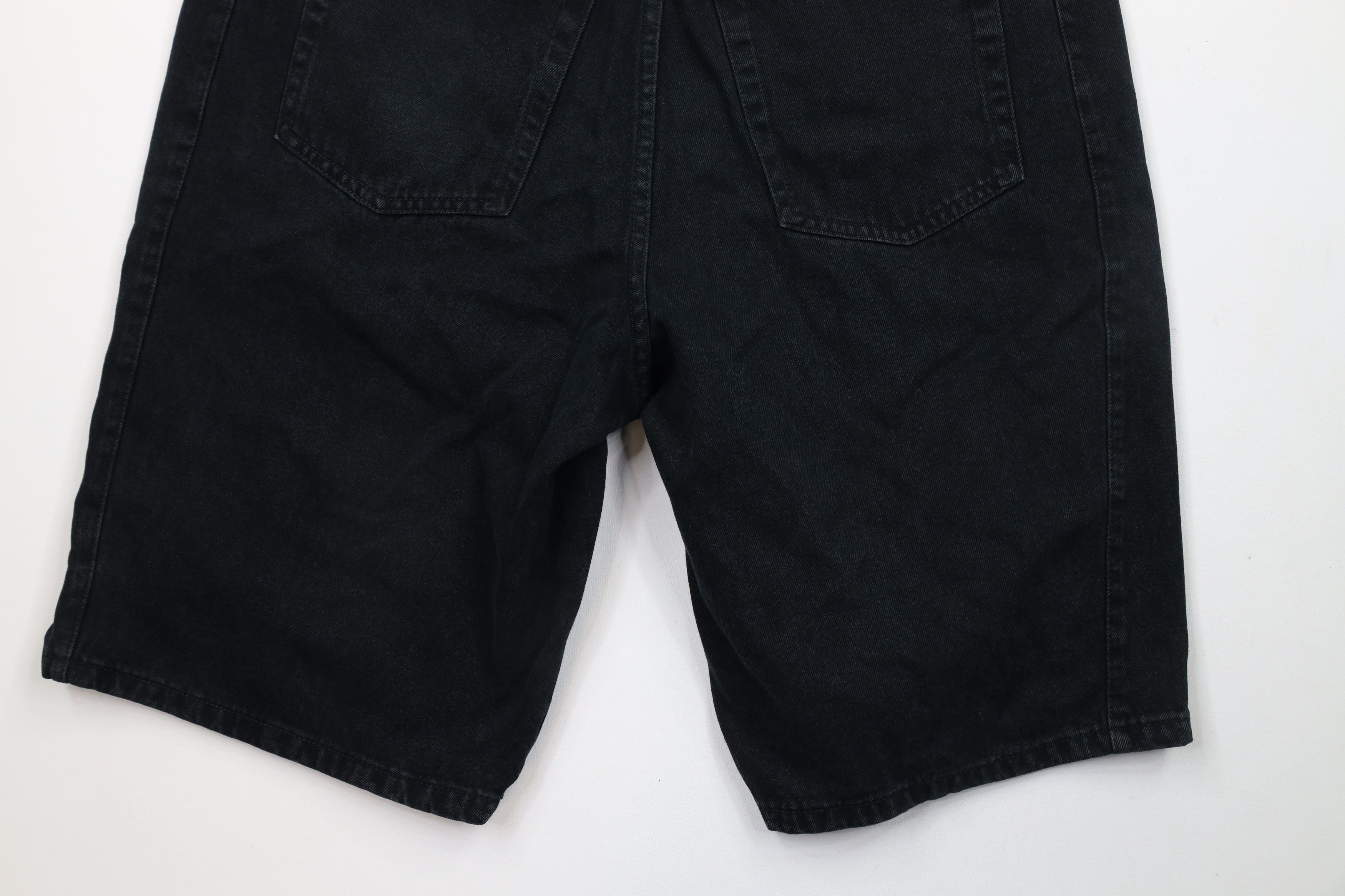 Vintage Vintage 90s Streetwear Fit Denim Jean Shorts Jorts Black Size US 36 / EU 52 - 10 Thumbnail