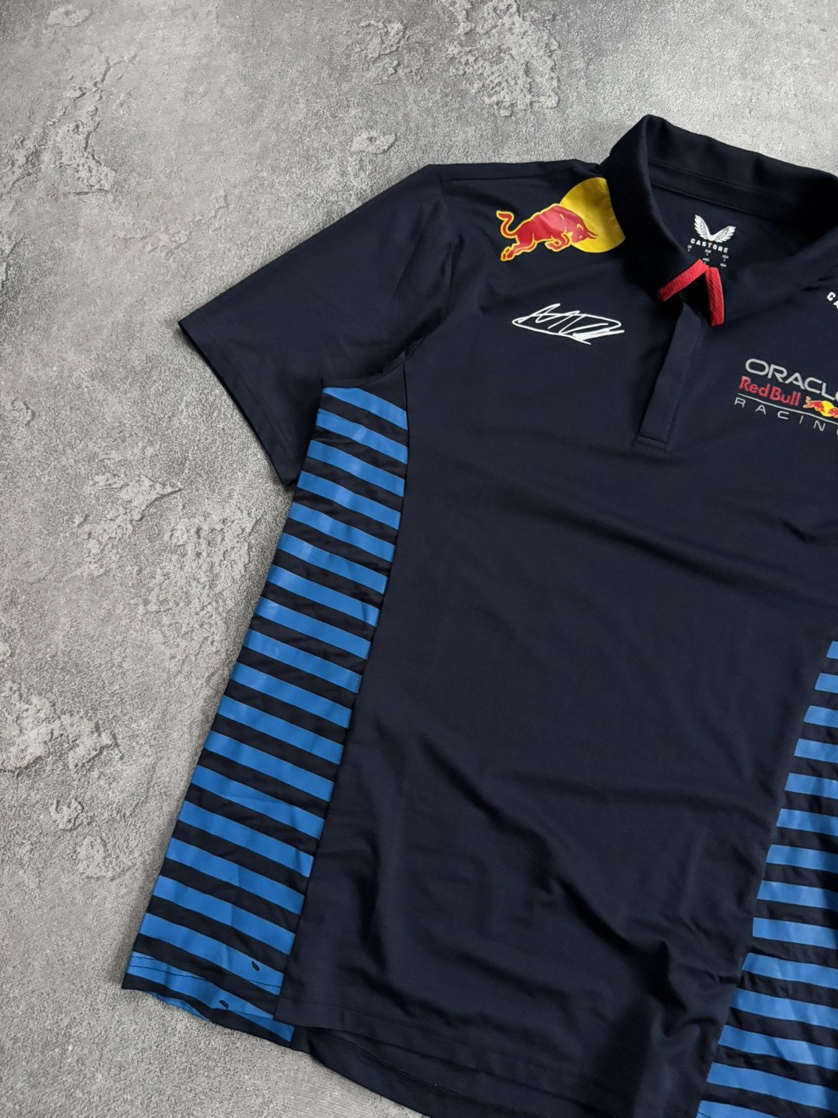 Formula 1 Max Verstappen Polo Tee Red Bull Castore Oracle racing F1 Size US L / EU 52-54 / 3 - 10 Thumbnail