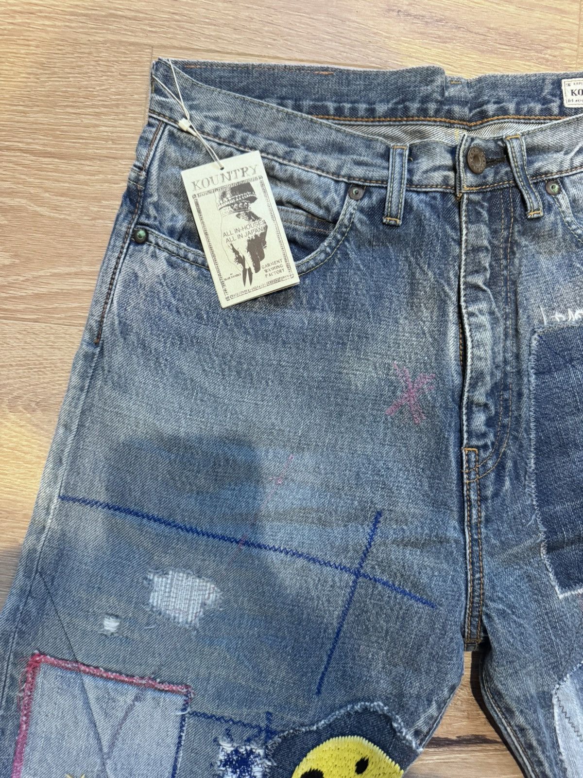 Kapital KAPITAL OKABILLY PATCHWORK DENIM Size US 34 / EU 50 - 8 Thumbnail
