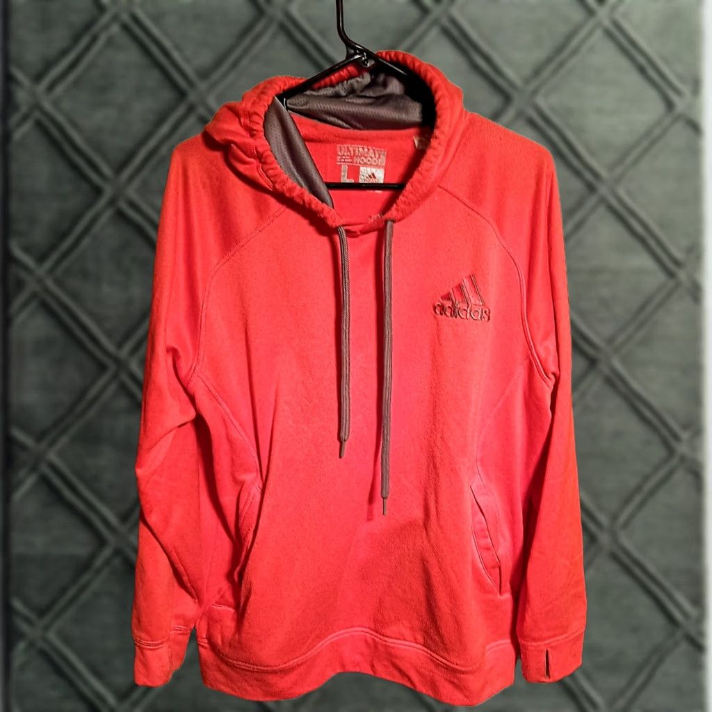 Adidas VINTAGE Adidas Orange Ultimate Activewear Athletic Pullover Hoodie Women's L Size L / US 10 / IT 46 - 1 Thumbnail