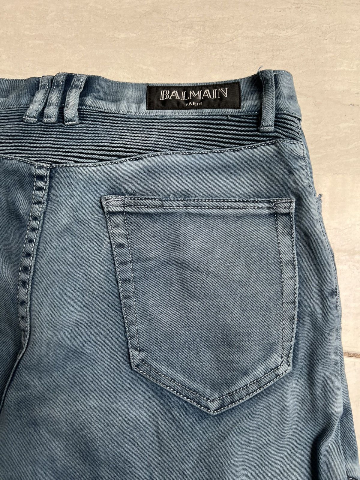 Balmain Balmain Paris Biker Distressed Jeans Size US 32 / EU 48 - 7 Thumbnail