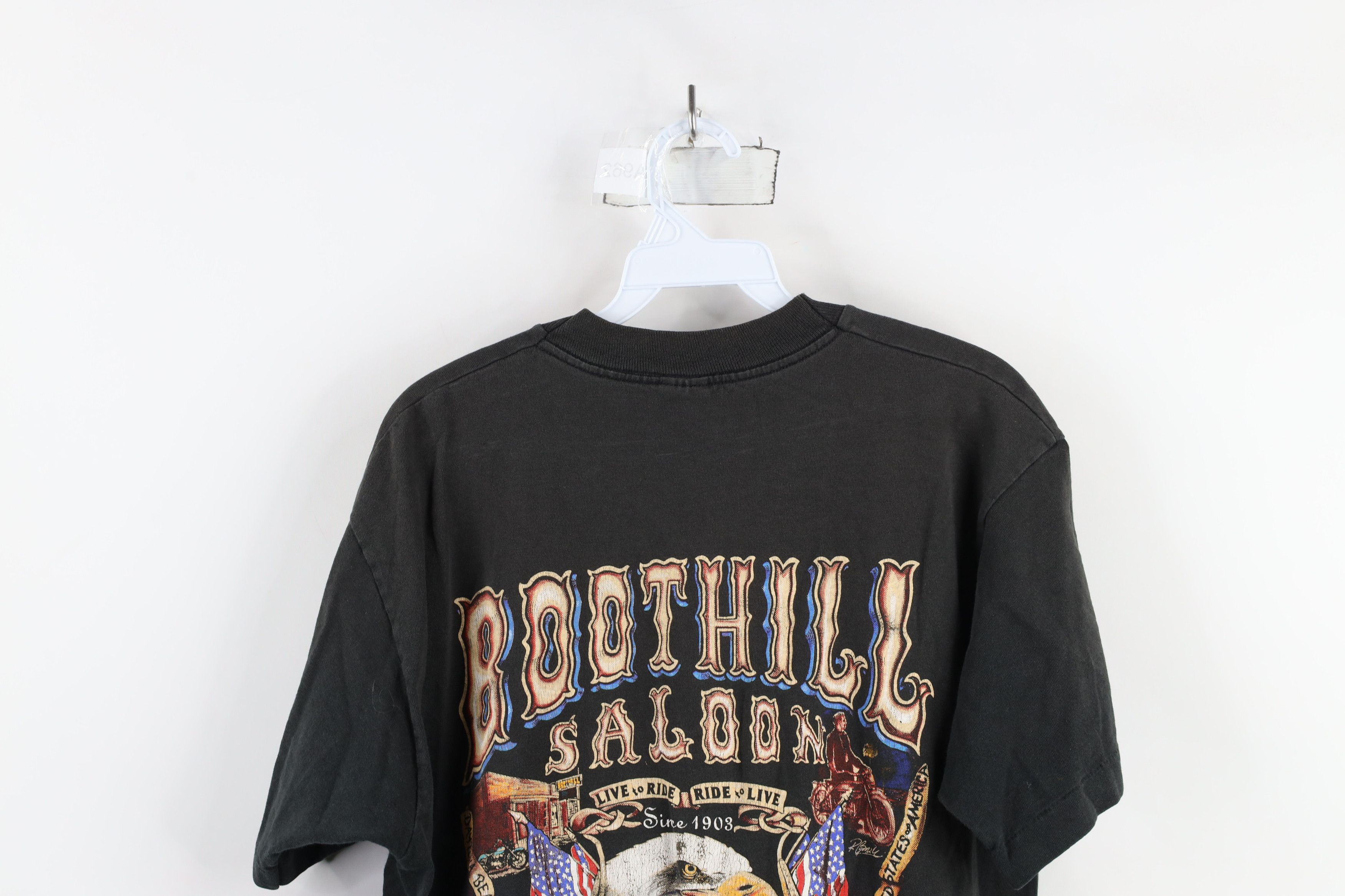 Vintage Vintage 90s 1994 Bike Week Boothill Saloon T-Shirt USA Size US L / EU 52-54 / 3 - 14 Thumbnail