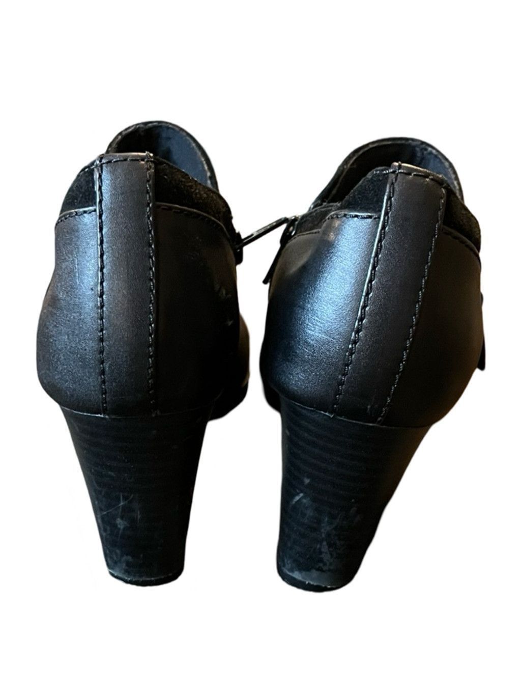 Clarks Clarks Cushion Black Zip Up Leather Booties Ankle Boots 8.5 Size US 8.5 / IT 38.5 - 8 Thumbnail
