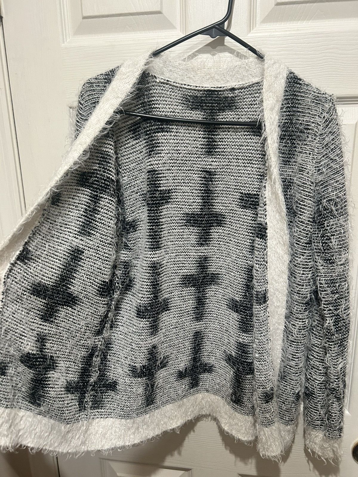 Japanese Brand × Vintage Cross Knit Cardigan Size US S / EU 44-46 / 1 - 3 Thumbnail