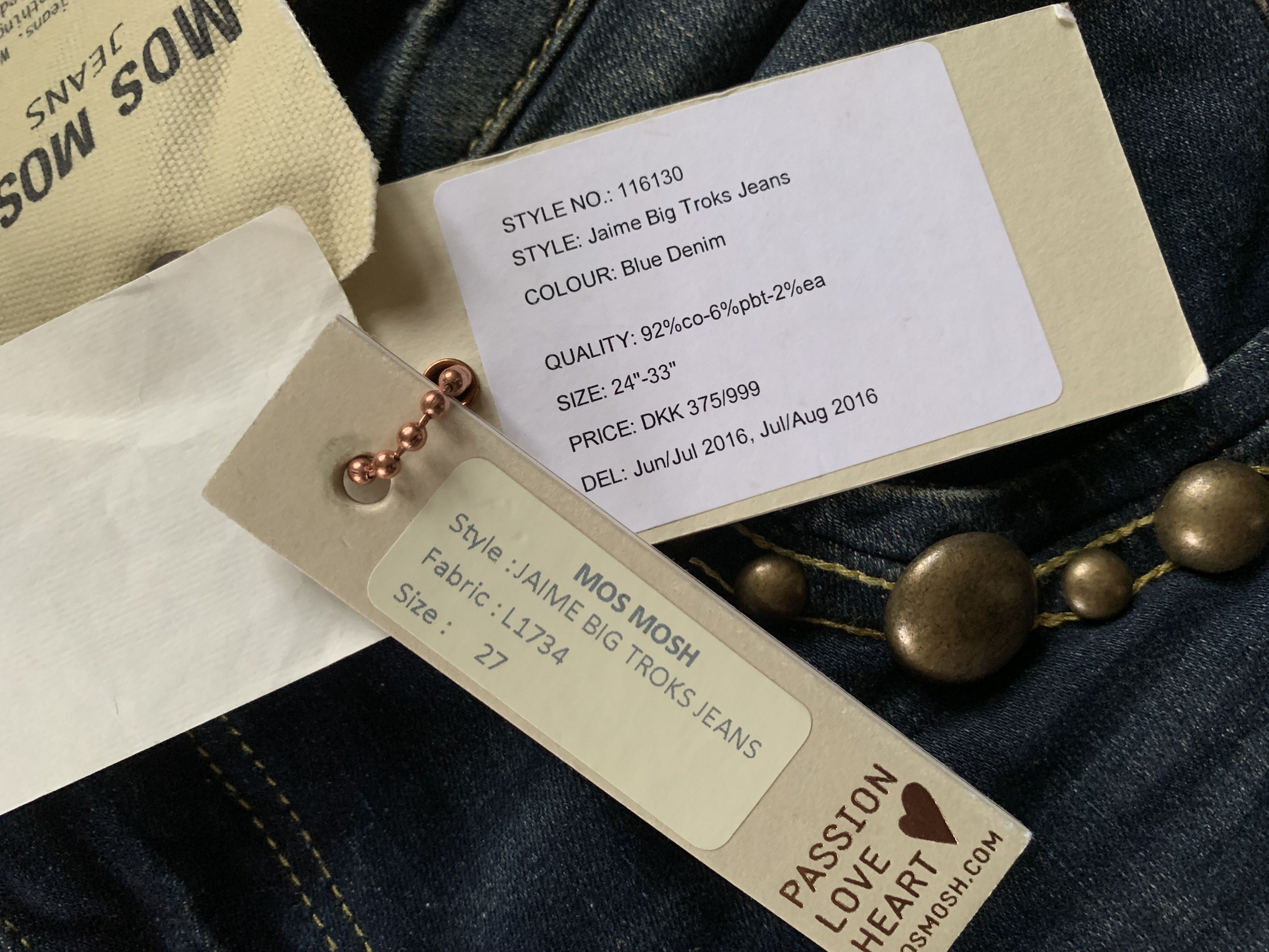 Denime Mos Mosh Customized Women's Jeans Size 27" / US 4 / IT 40 - 9 Thumbnail