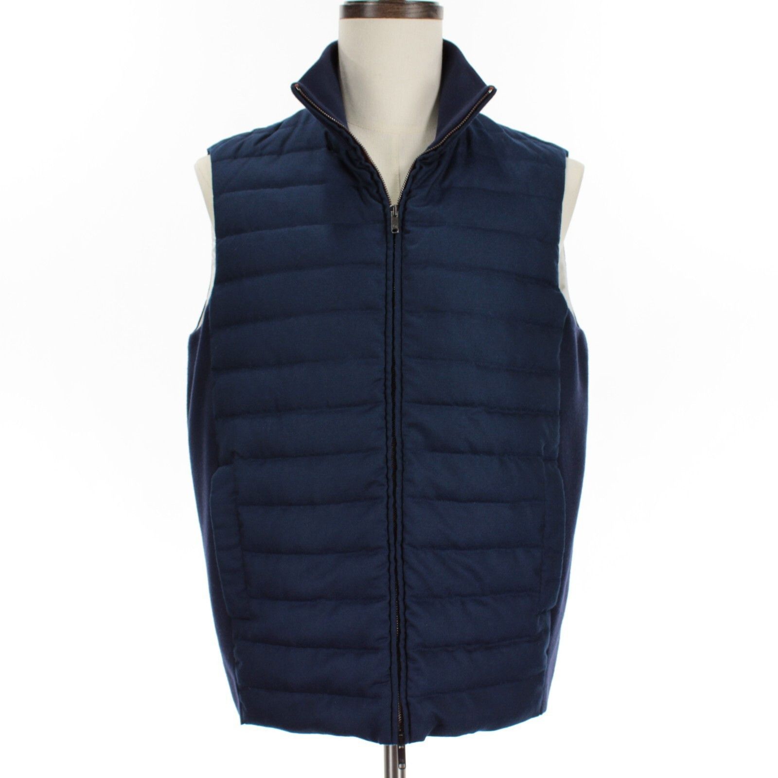 Luciano Barbera Vest Size M US In Blue Cashmere