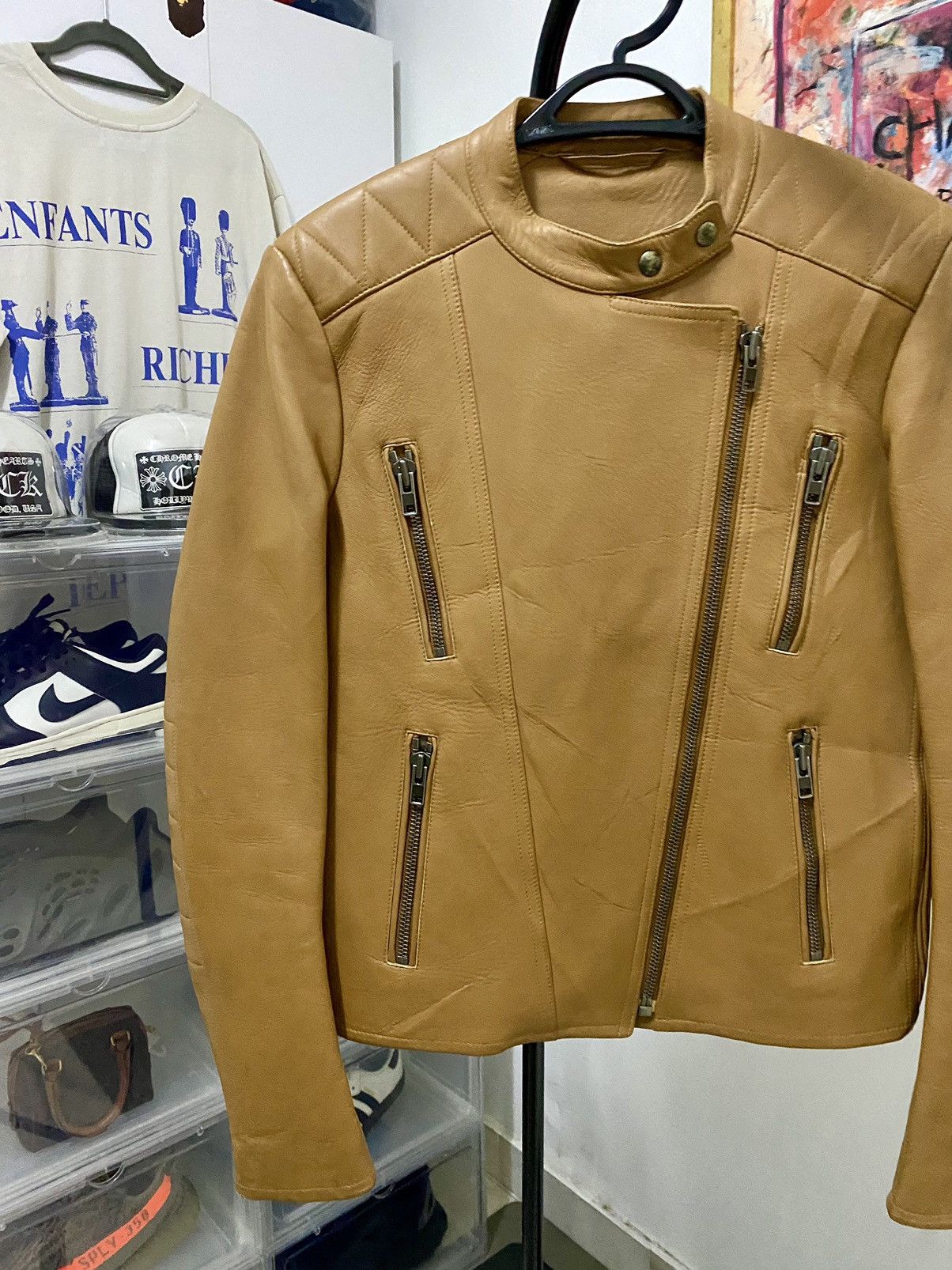 Maison Margiela Maison Martin Margiela 7 Zipper Leather Biker jacket Size M / US 6-8 / IT 42-44 - 4 Thumbnail