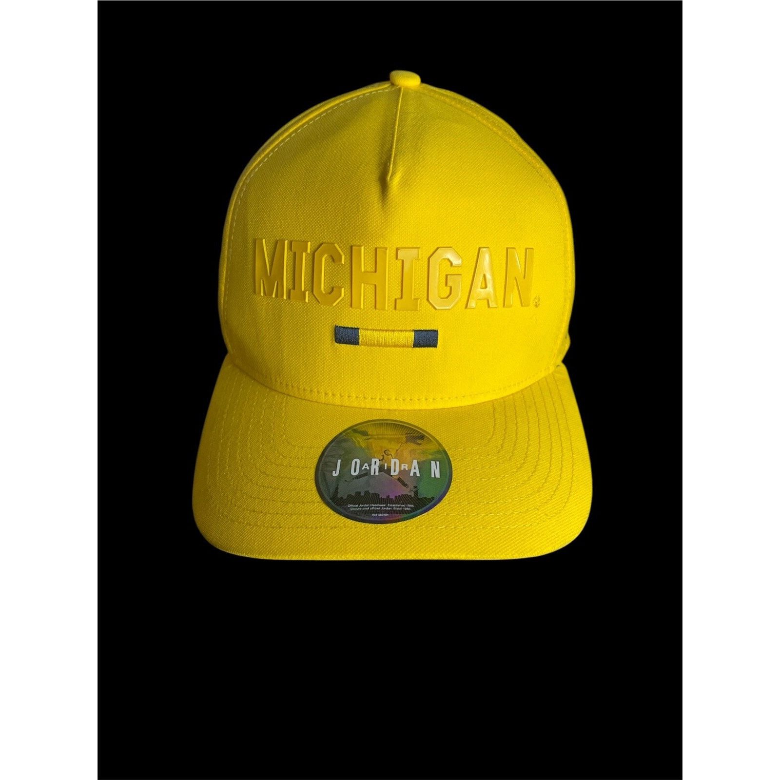 Jordan Brand Yellow & Blue Jordan Hat Michigan Wolverines Size OSFM Size ONE SIZE - 1 Thumbnail