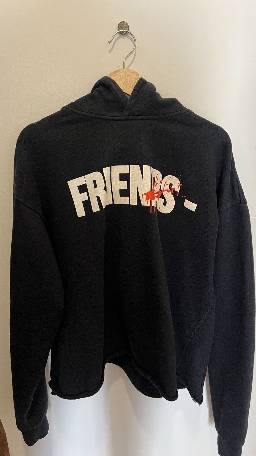 Vlone Vlone FRIENDS - First 48 Hoodie (Black) Size US M / EU 48-50 / 2 - 1 Thumbnail