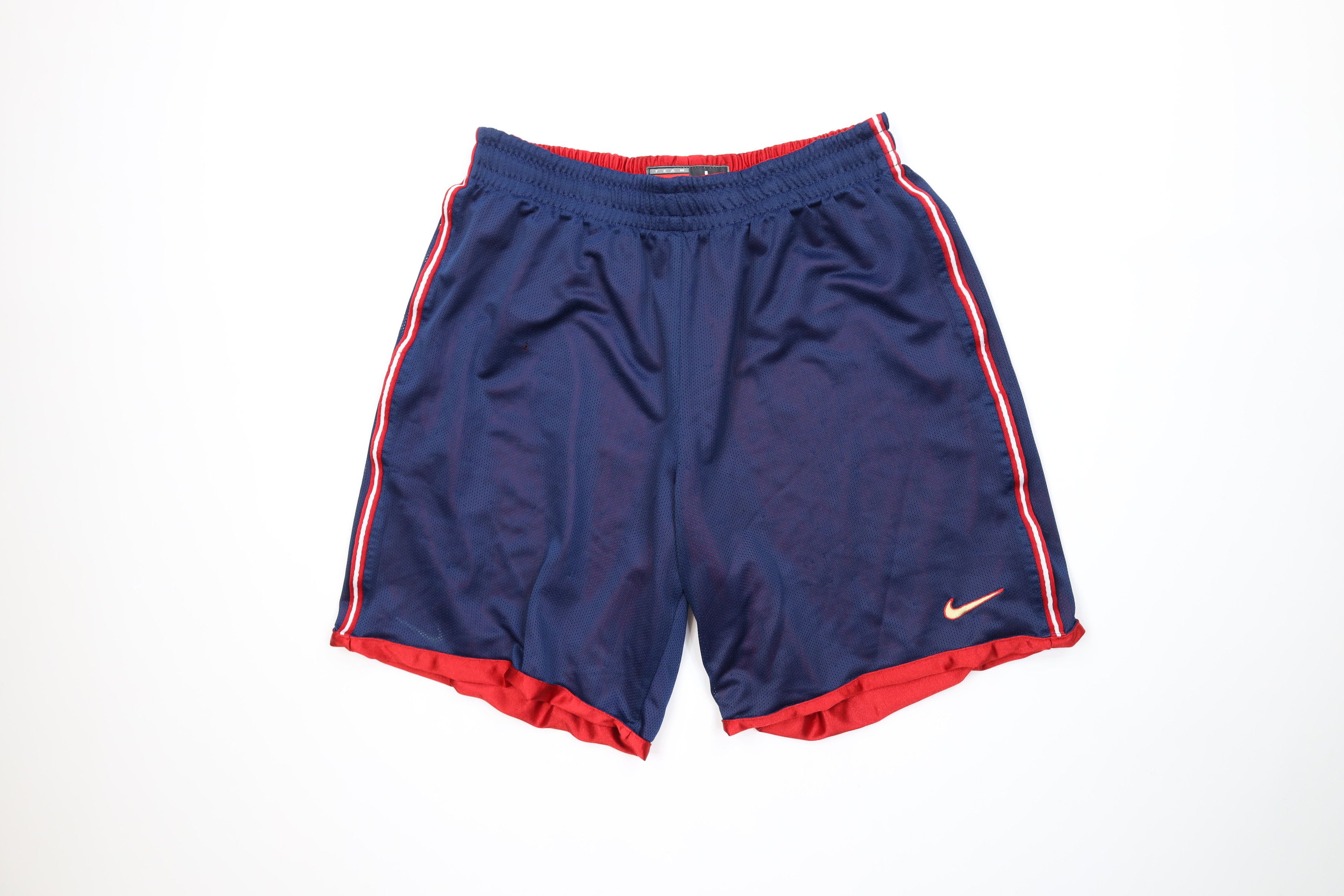 Nike Vintage 90s Y2K Nike Mini Swoosh Reversible Shorts Blue Red Size US 34 / EU 50 - 10 Thumbnail