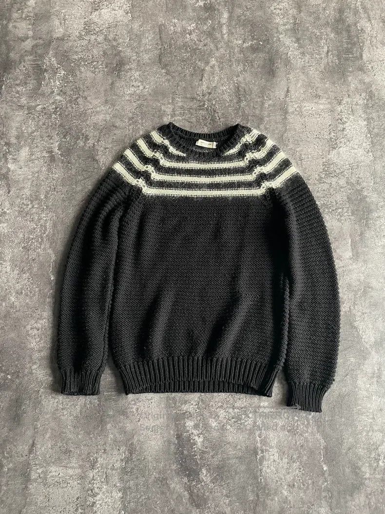 Saint Laurent Paris Saint Laurent Paris Striped Knit Sweater Size US M / EU 48-50 / 2 - 1 Thumbnail