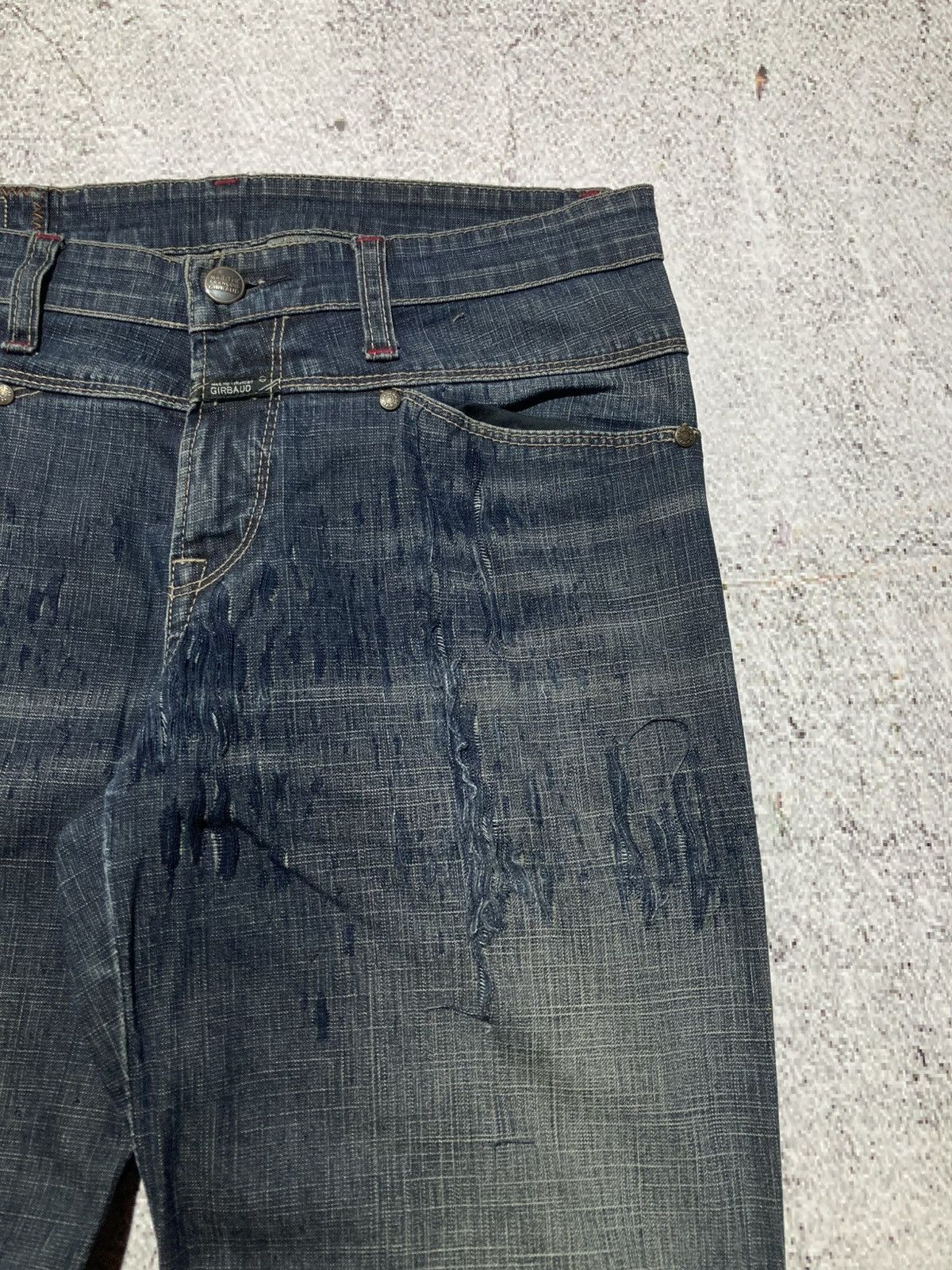 Marithe + Francois Girbaud 2000s Marithe + Francois Girbaud Distressed Bootcut Jeans Size US 29 - 8 Thumbnail