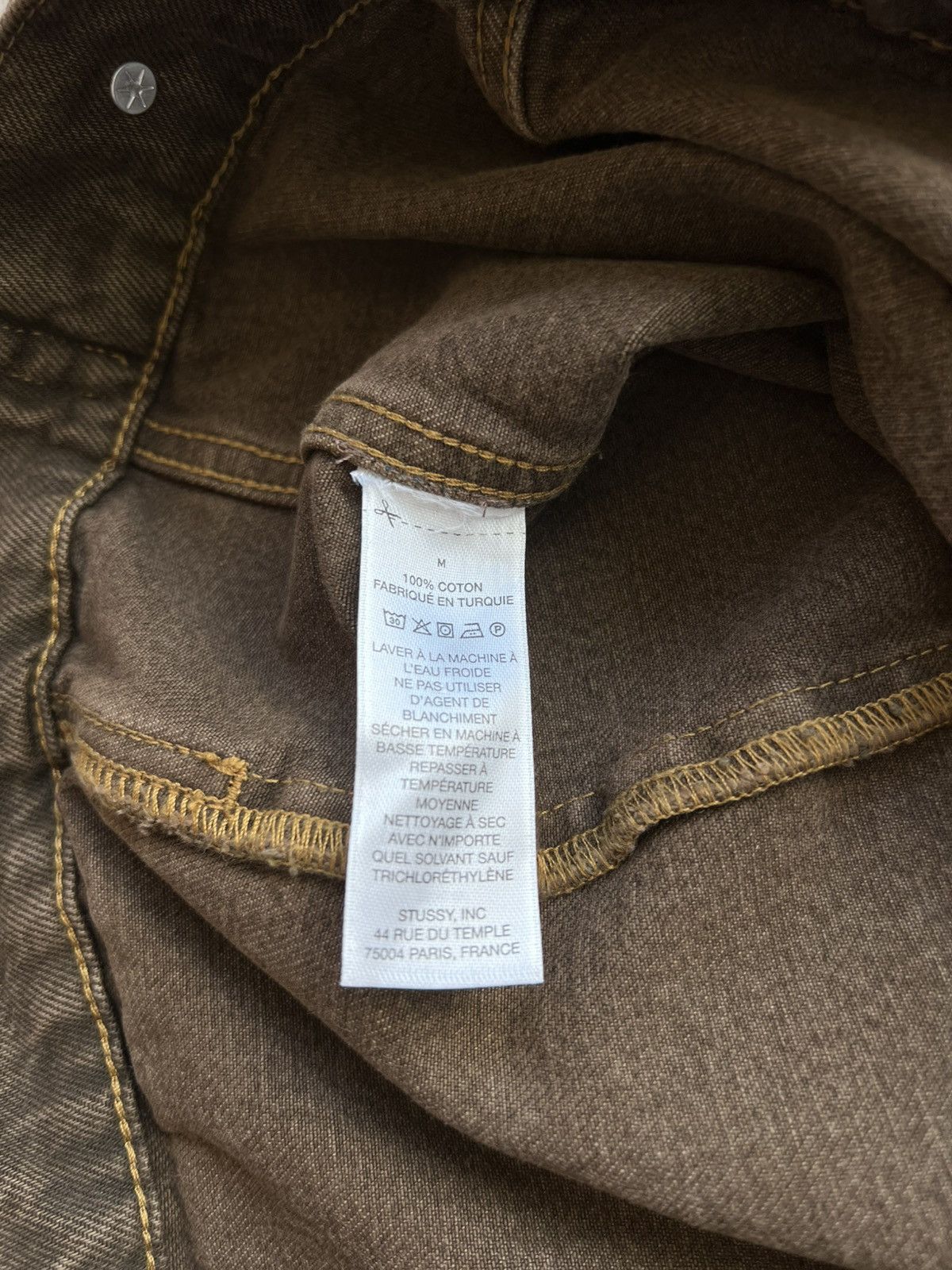 Stussy Stussy Denim Trucker Jacket Brown Medium Size US M / EU 48-50 / 2 - 10 Thumbnail